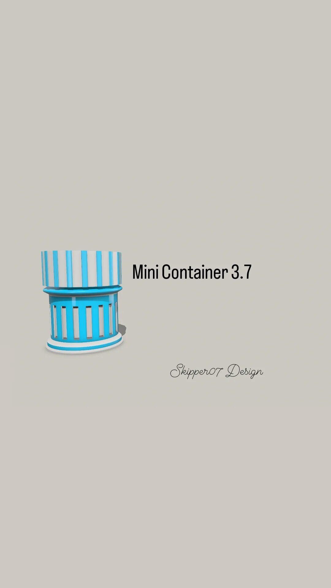 Mini Container 3.7 3d model
