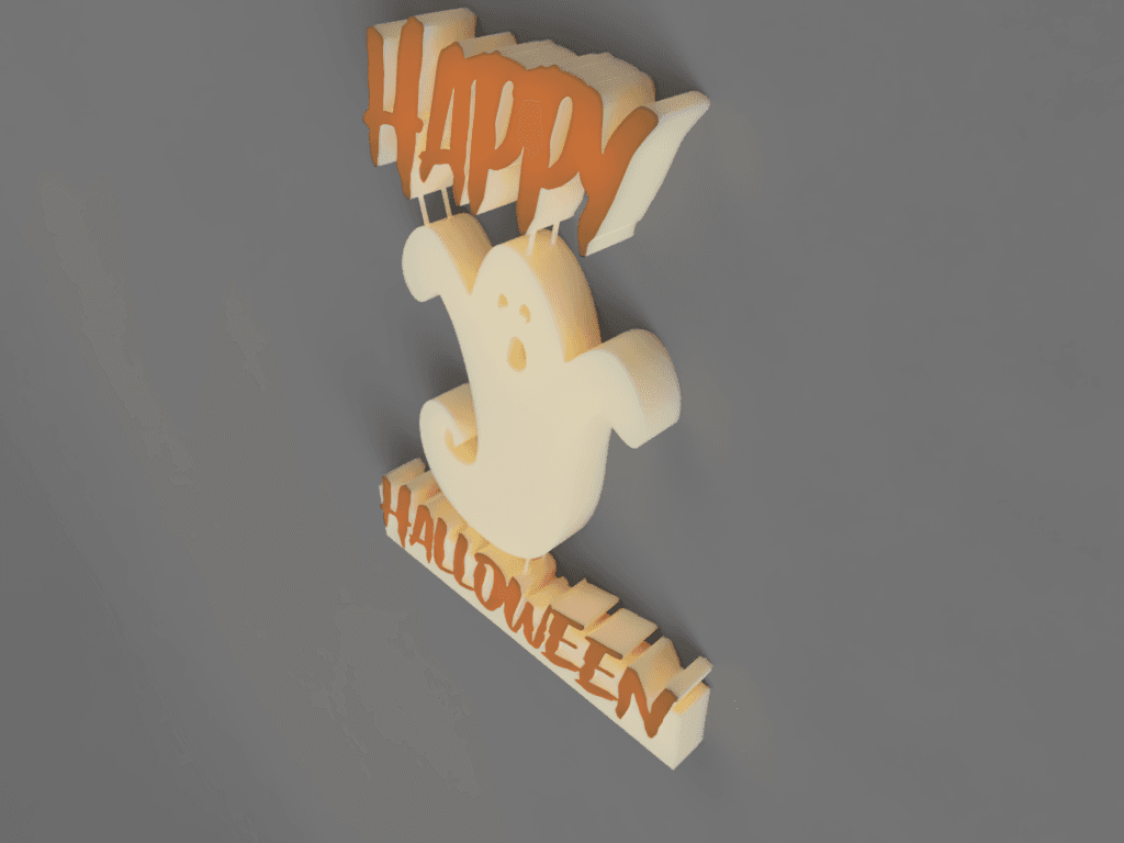 Happy Halloween Ghost 3d model