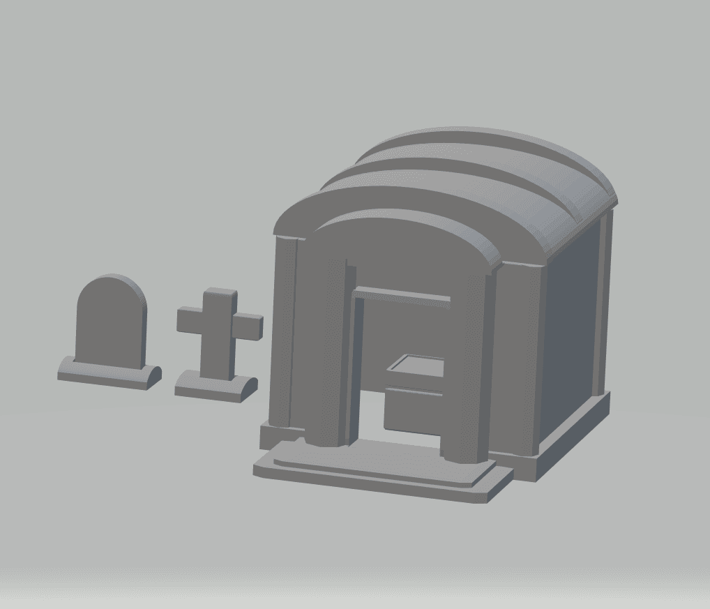 FHW Minitown Graveyard 3d model