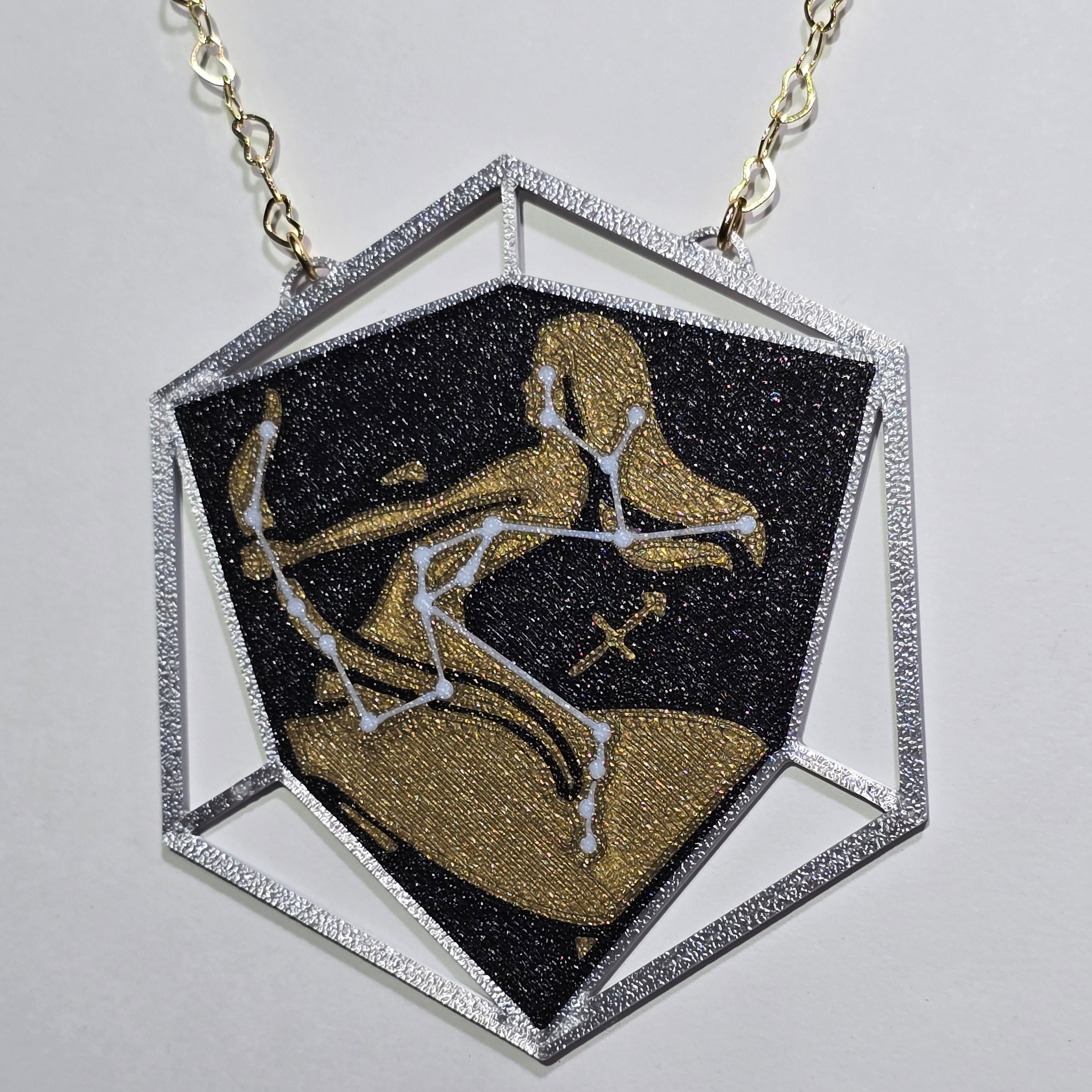 Sagittarius Astrology Pendant 3d model