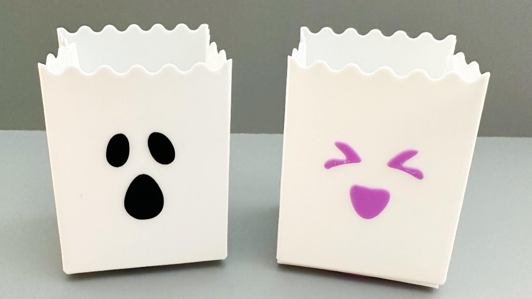 Mini Paper Bag Halloween Laterns (5 Styles) 3d model