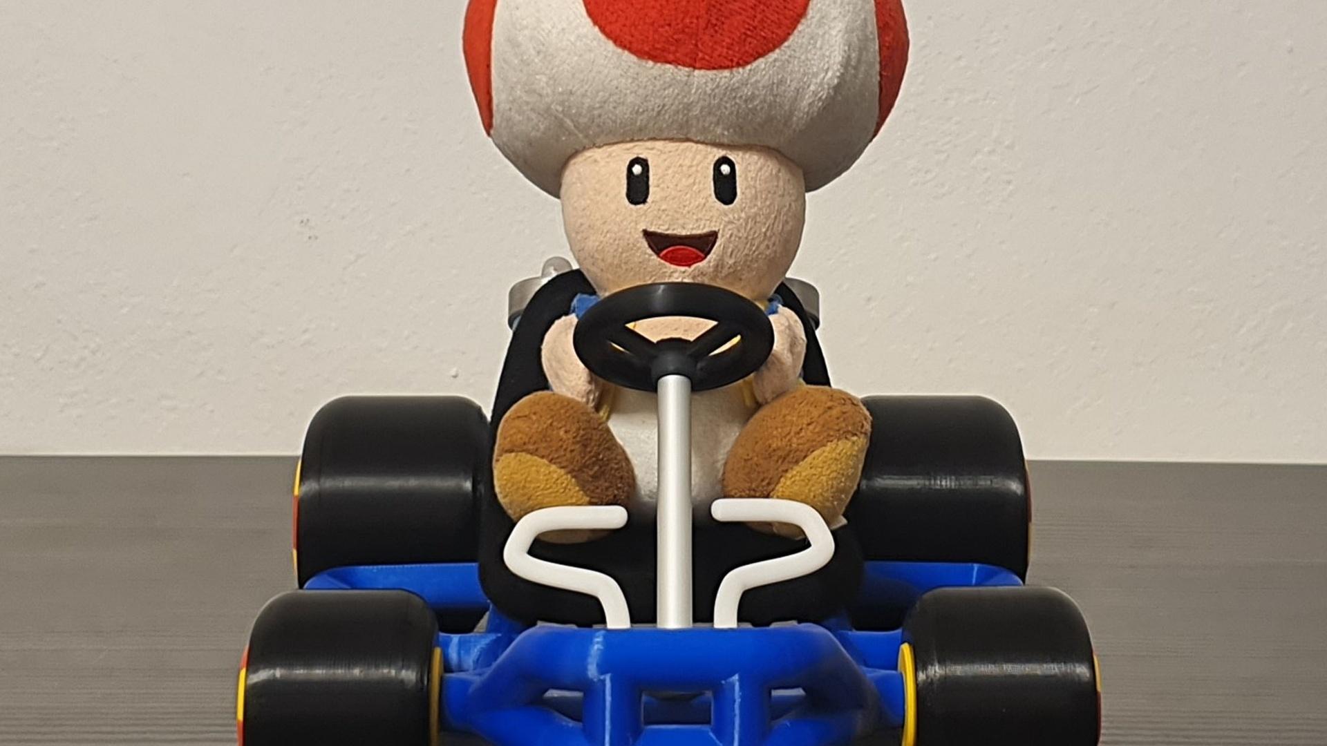 Mario Kart 64 Style Go-Kart (for San-Ei Plushs and Amiibos) 3d model