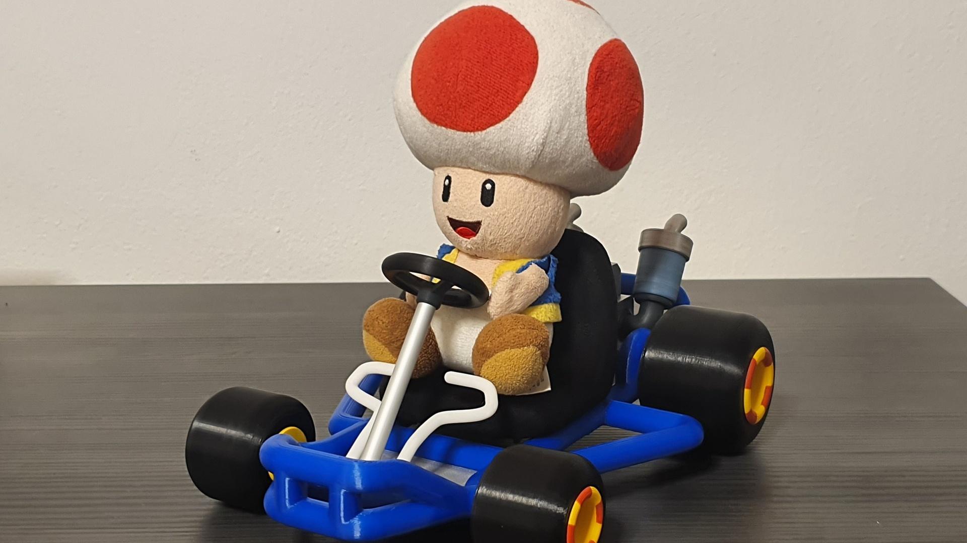 Mario Kart 64 Style Go-Kart (for San-Ei Plushs and Amiibos) 3d model