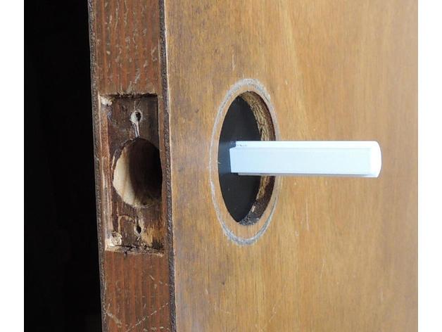 No-turn dummy doorknob adapter 3d model