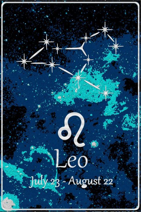 Astro Card - Leo - English and French version 3d model