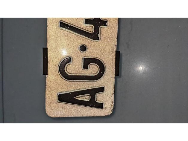 Schweizer Kennzeichenhalter vorne / Swiss license plate holder front 3d model