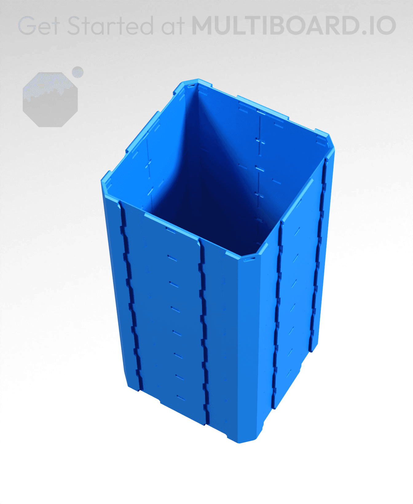 2x2x4 - Full Multipoint Rail - Pop-In Multibin Shell Extension 3d model