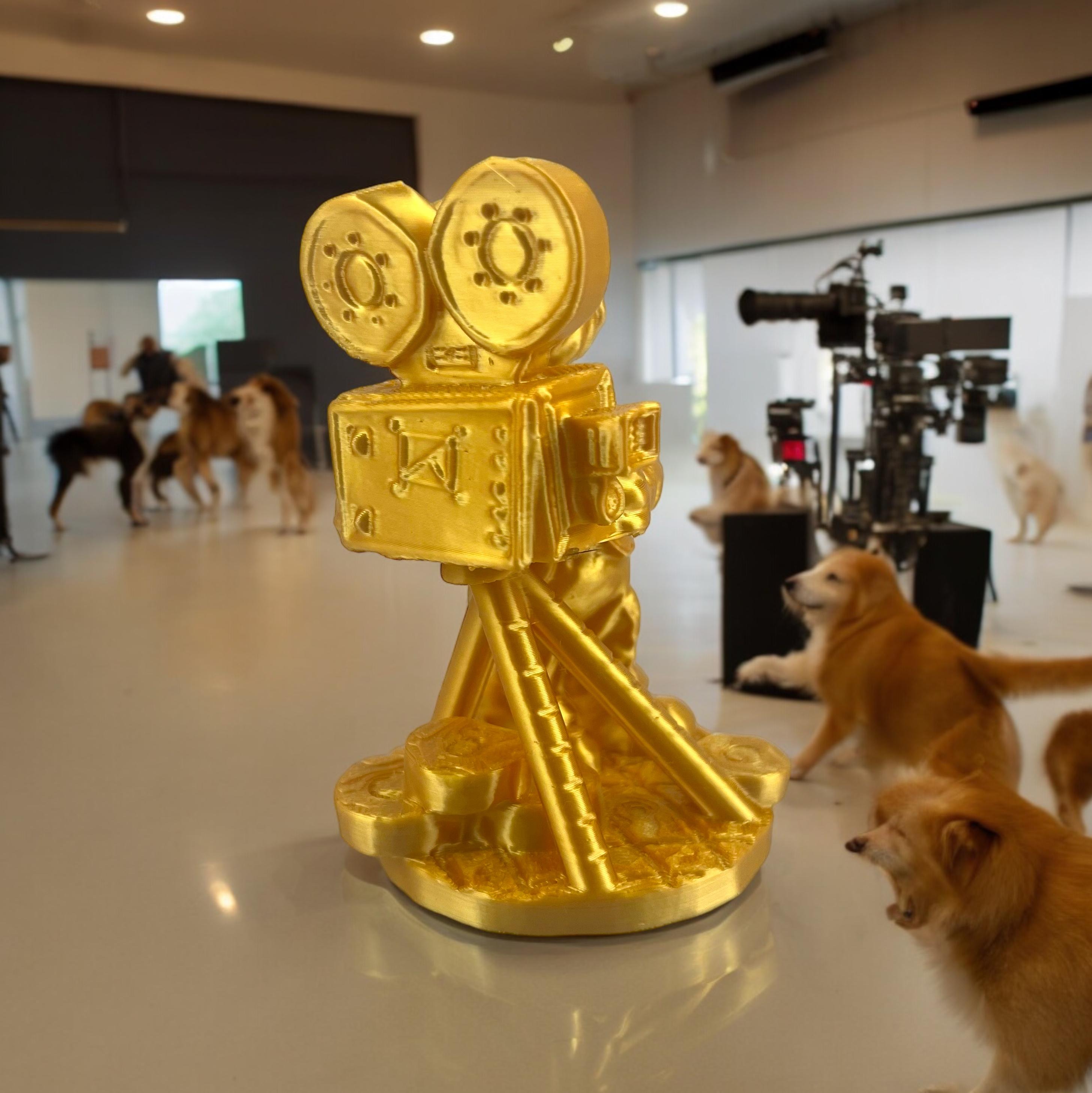 movie producer dog camera 3d model