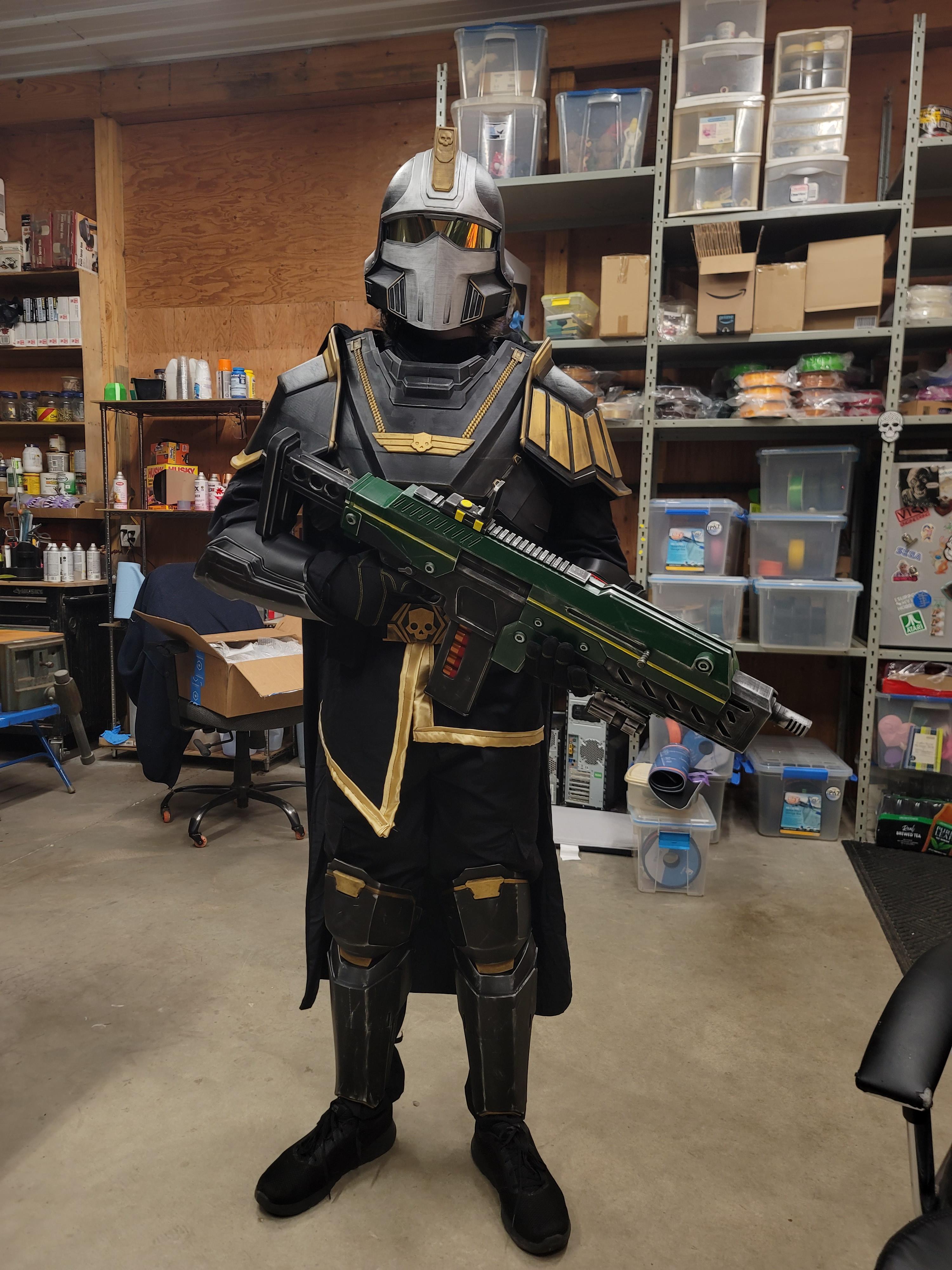 Helldivers 2 Armor - Hero of the Federation - 3D Print Files - Great armor set. Got them printed just in time for my son and his friends convention this weekend. Files are easy to print and put together. - 3d model
