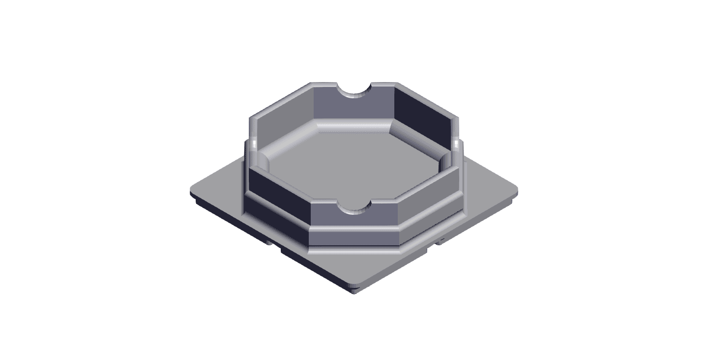 gridfinity 2x2 ashtray 3d model