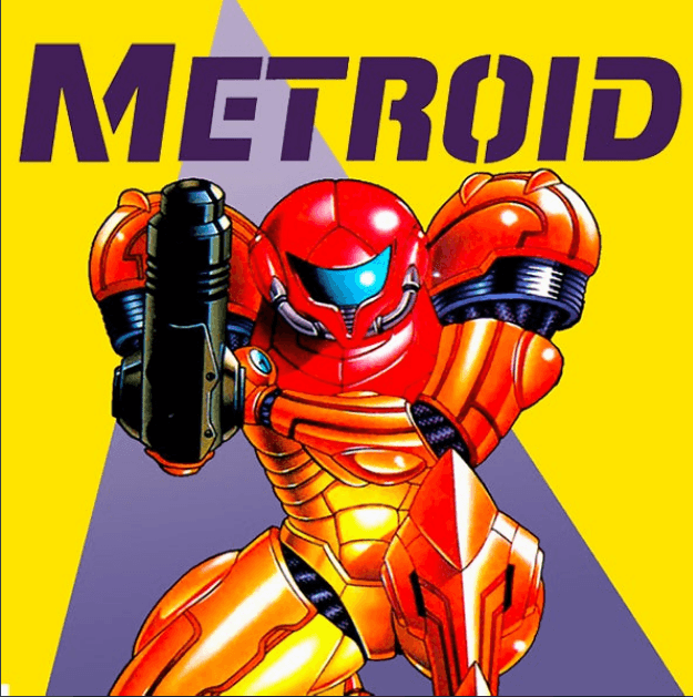 Metroid (NES) Yellow Lable - HueForge/Wall Art 3d model