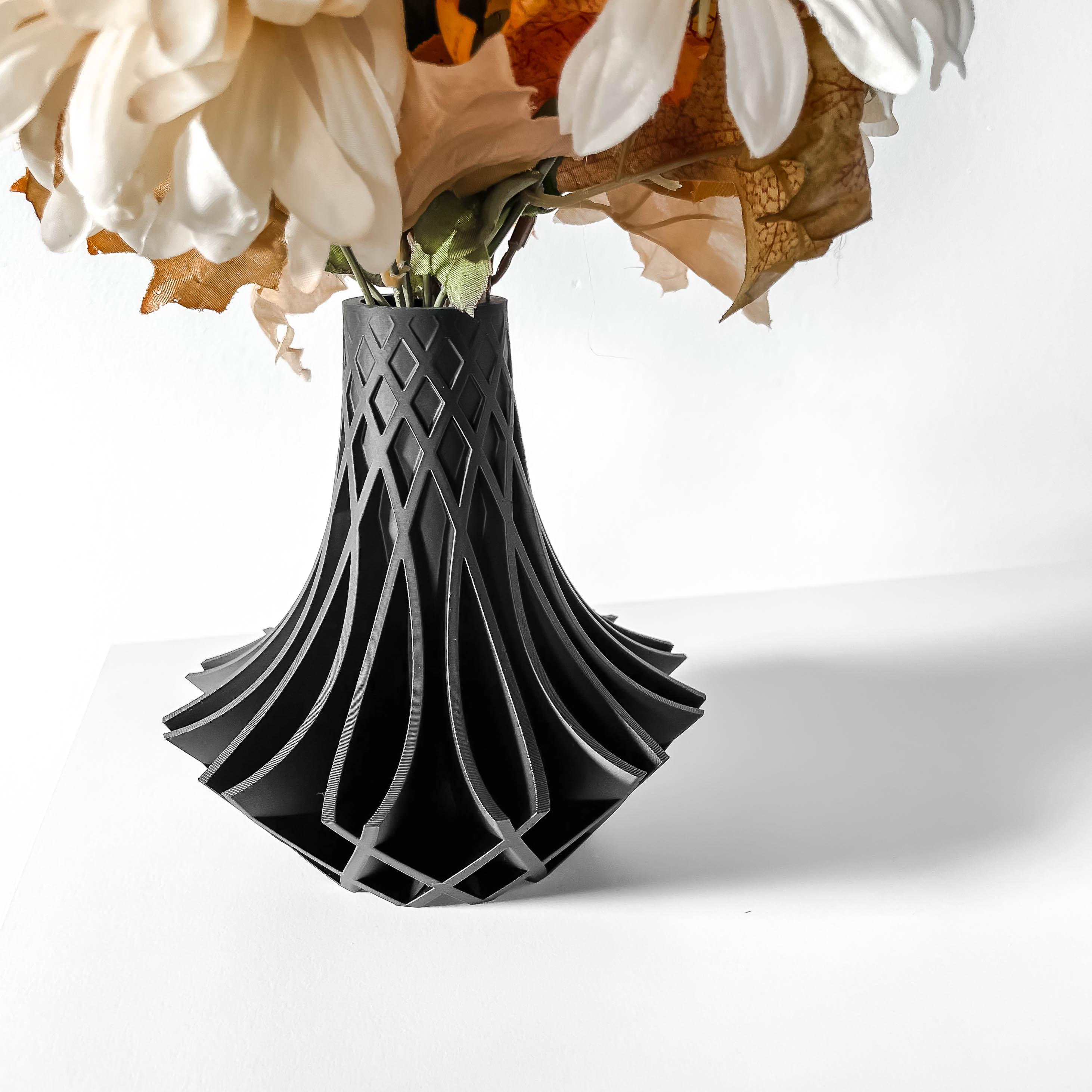 The Kiva Vase, Modern and Unique Home Decor for Dried and Preserved Flower Arrangement 3d model