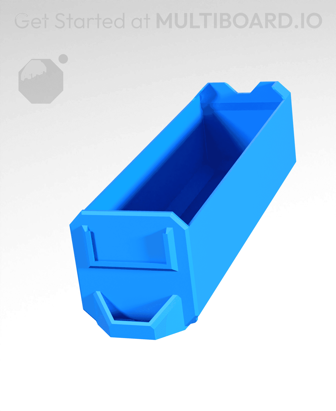 1x1x3-Deep - Linear Divided - Multibin Simple Drawer 3d model