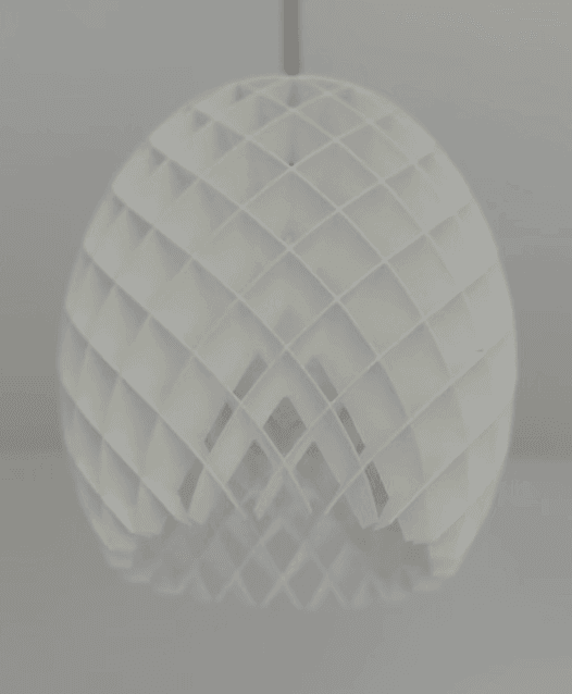 Lattice geometric lampshade 3d model