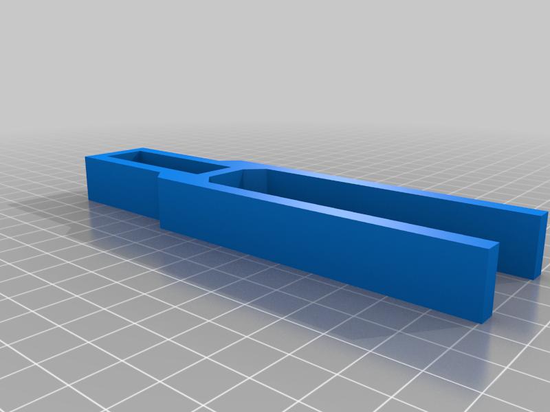 Simple Deadbolt Securing Device (Vertical) 3d model