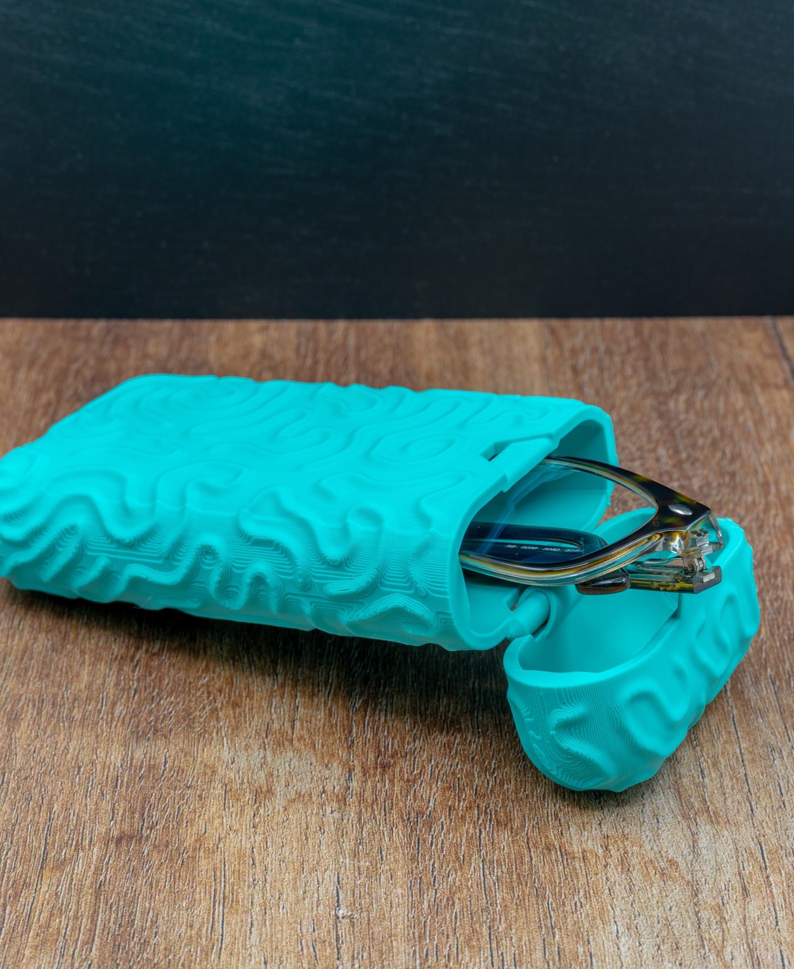 Print-in-place glasses case 3d model