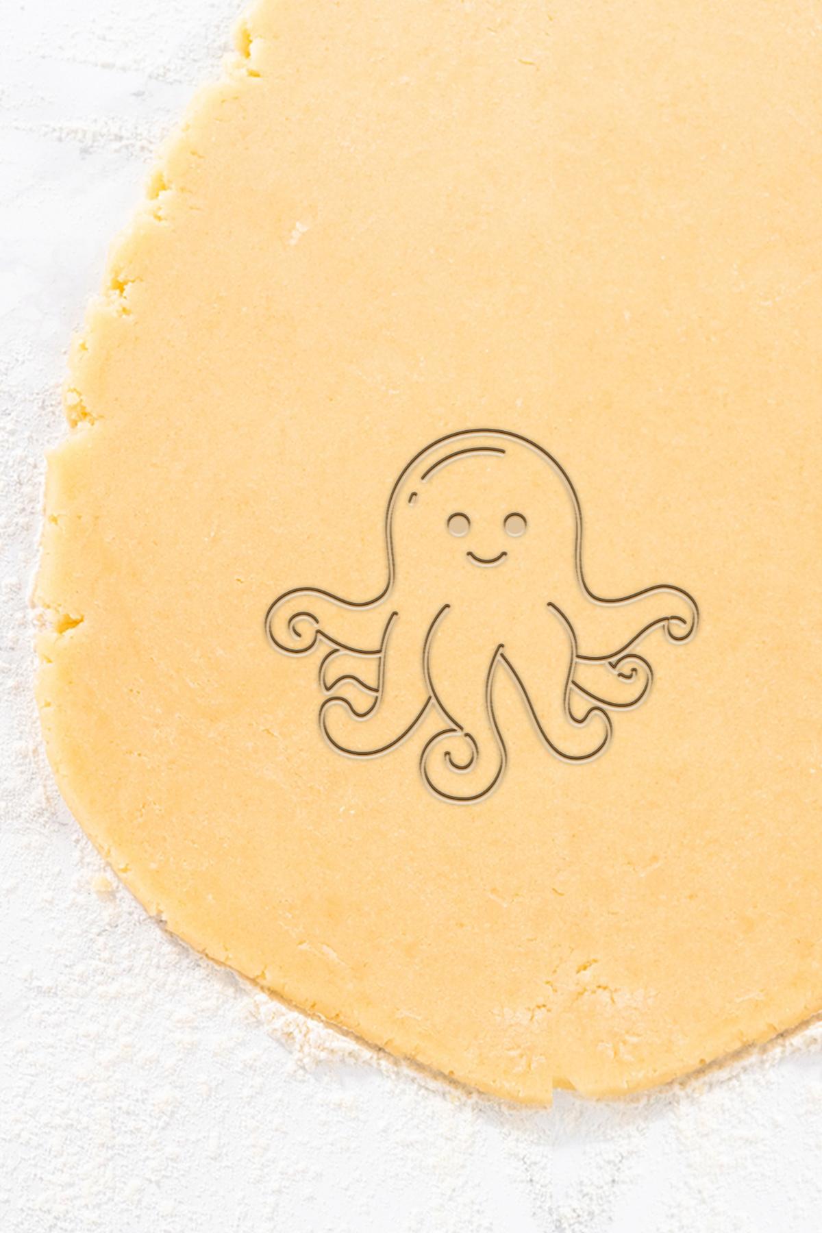 Baby Octopus Cookie Cutter, Biscuit Cutter 3d model