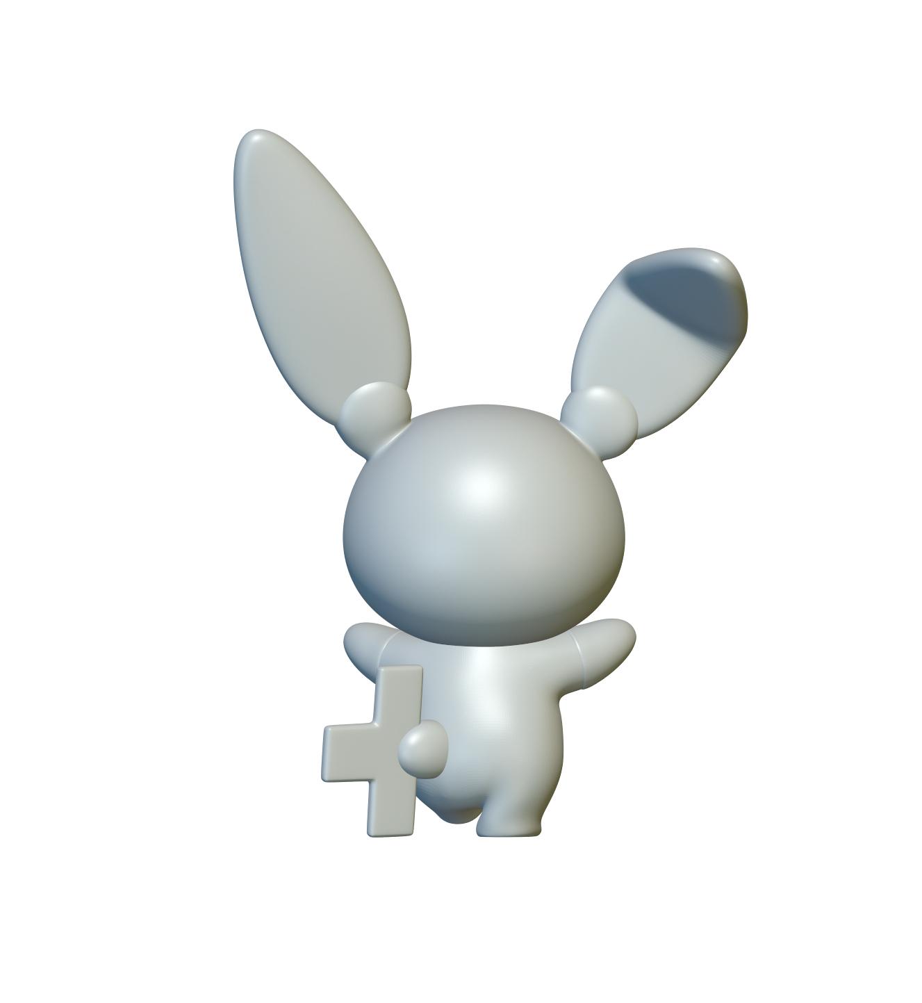 Pokemon Plusle #311 - Optimized for 3D Printing 3d model
