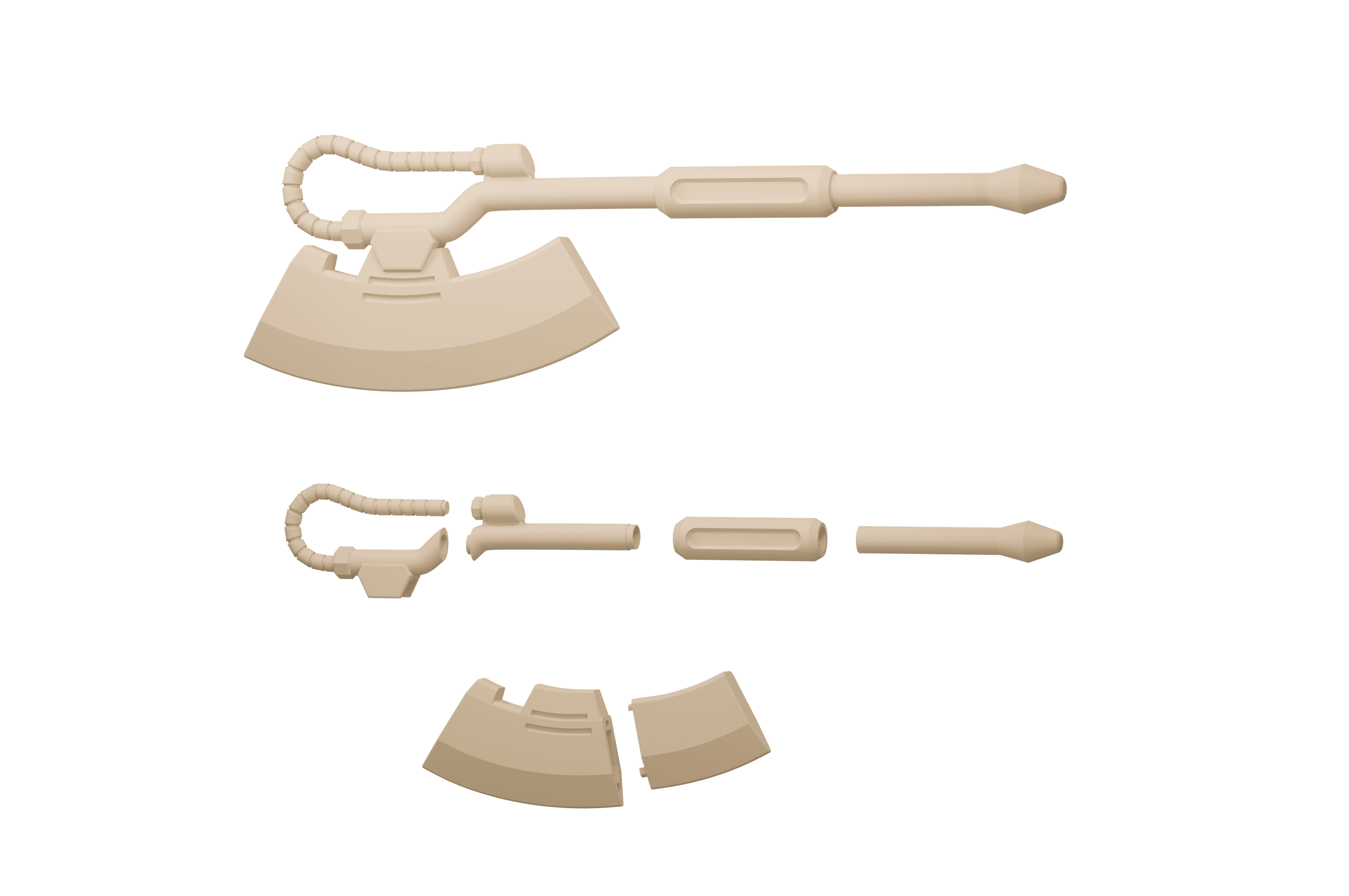 Zaku Axe 3d model