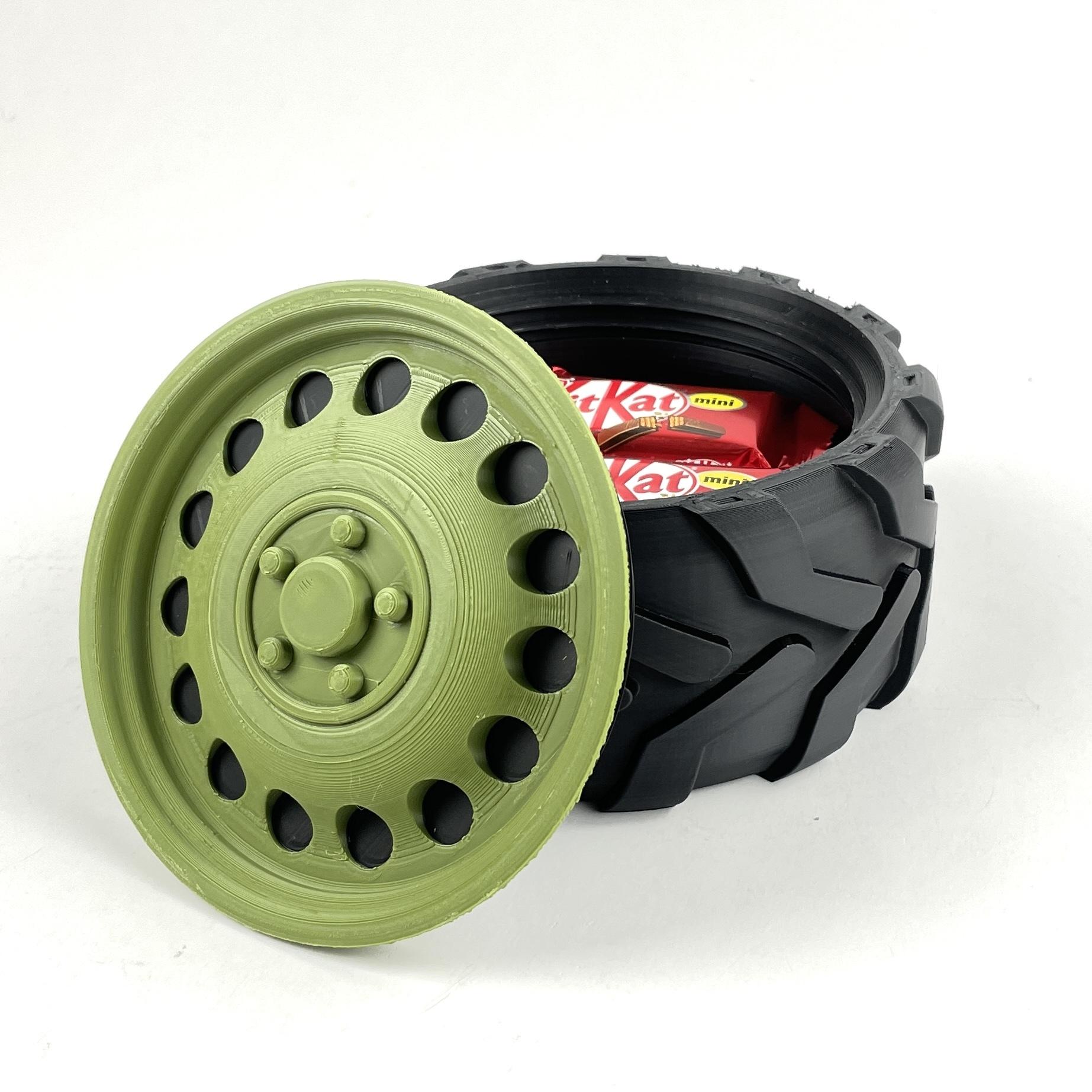 TIRE RIM STORAGE BOX 3d model