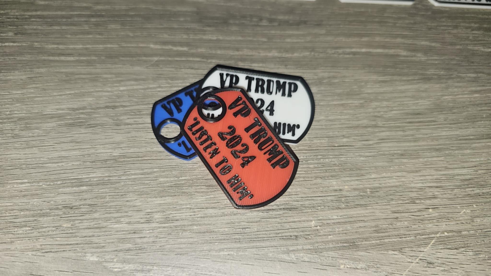 VP Trump DogTag 3d model