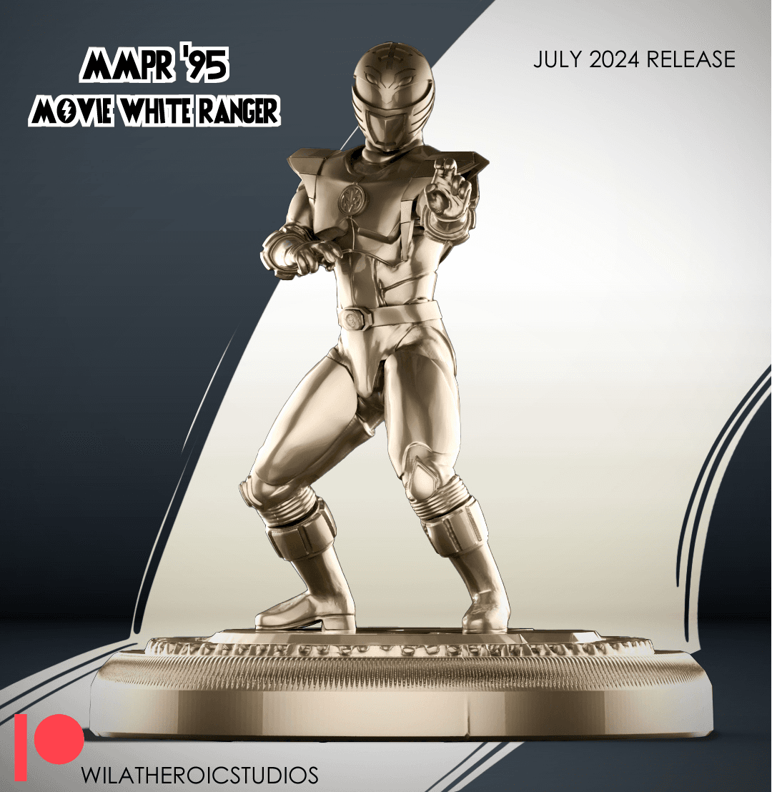 1995 Movie White Ranger  3d model