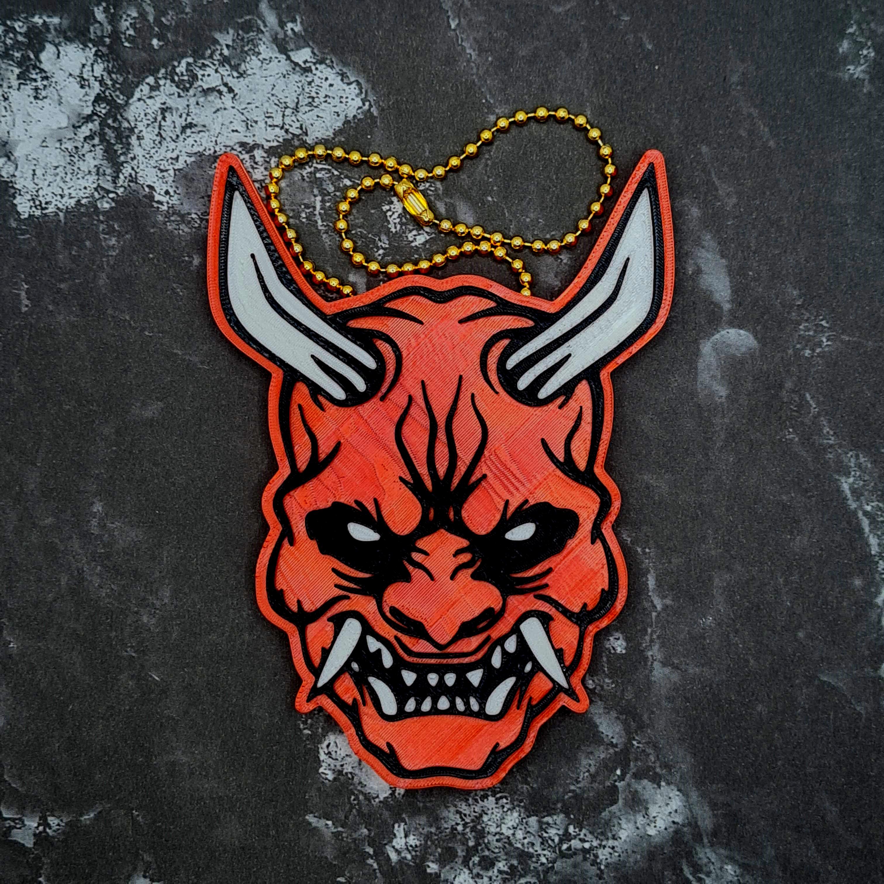Oni Charm 5 (with outline) 3d model