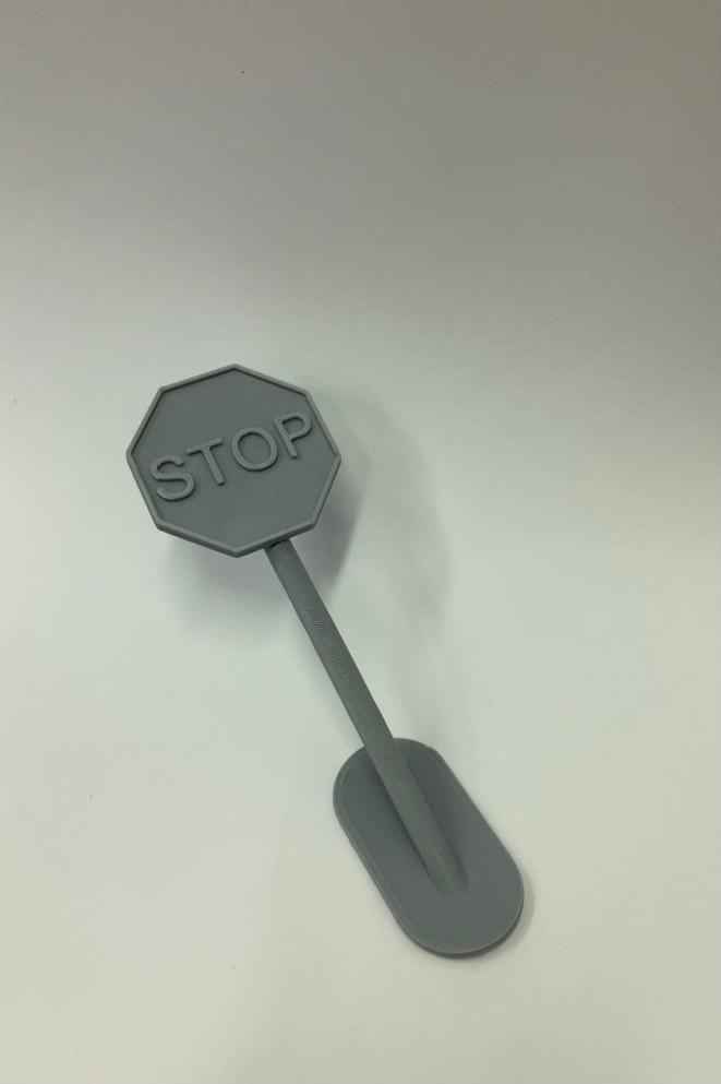Stop sign door stopper 3d model