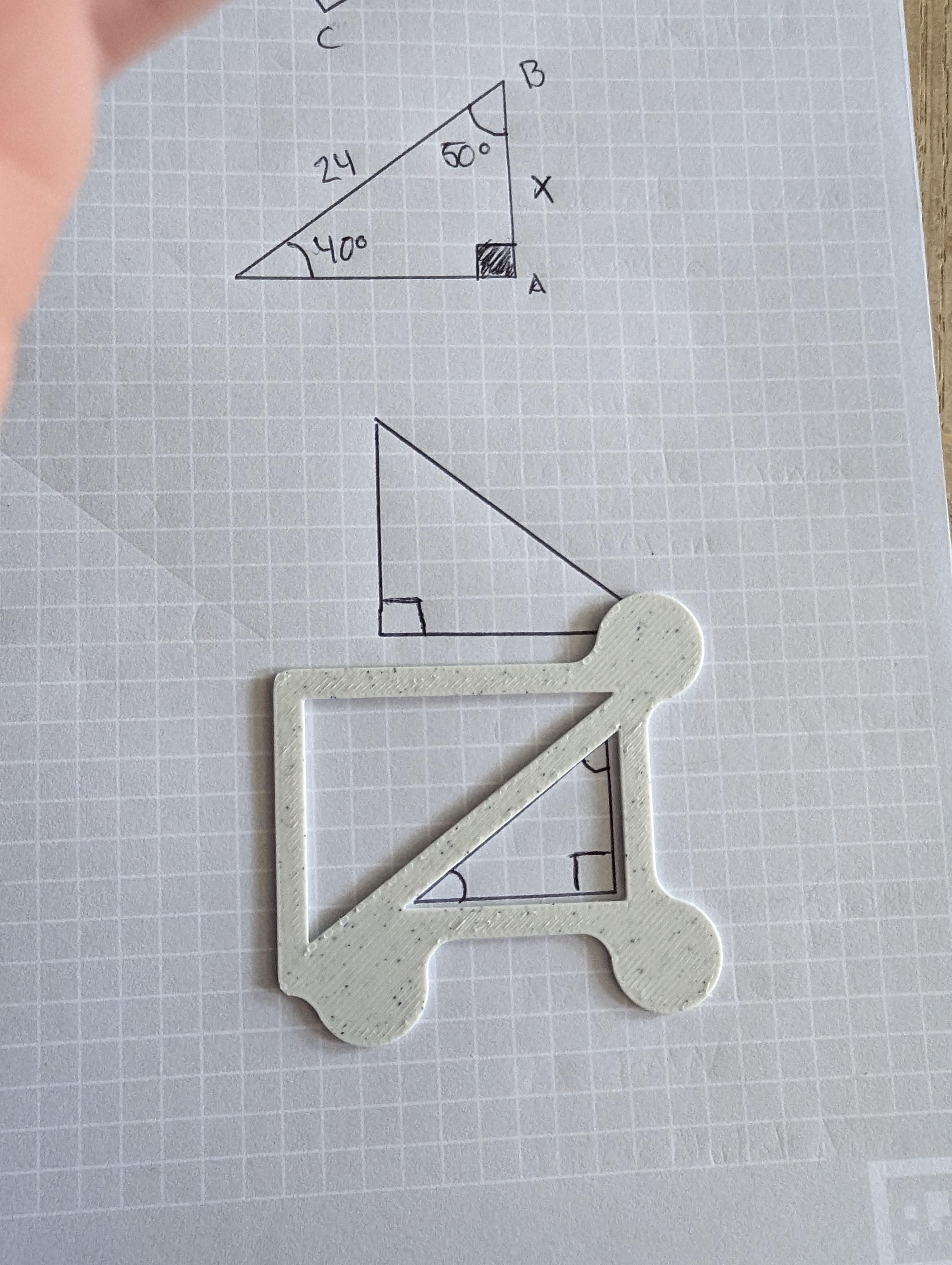 Triangle drawing aid  3d model