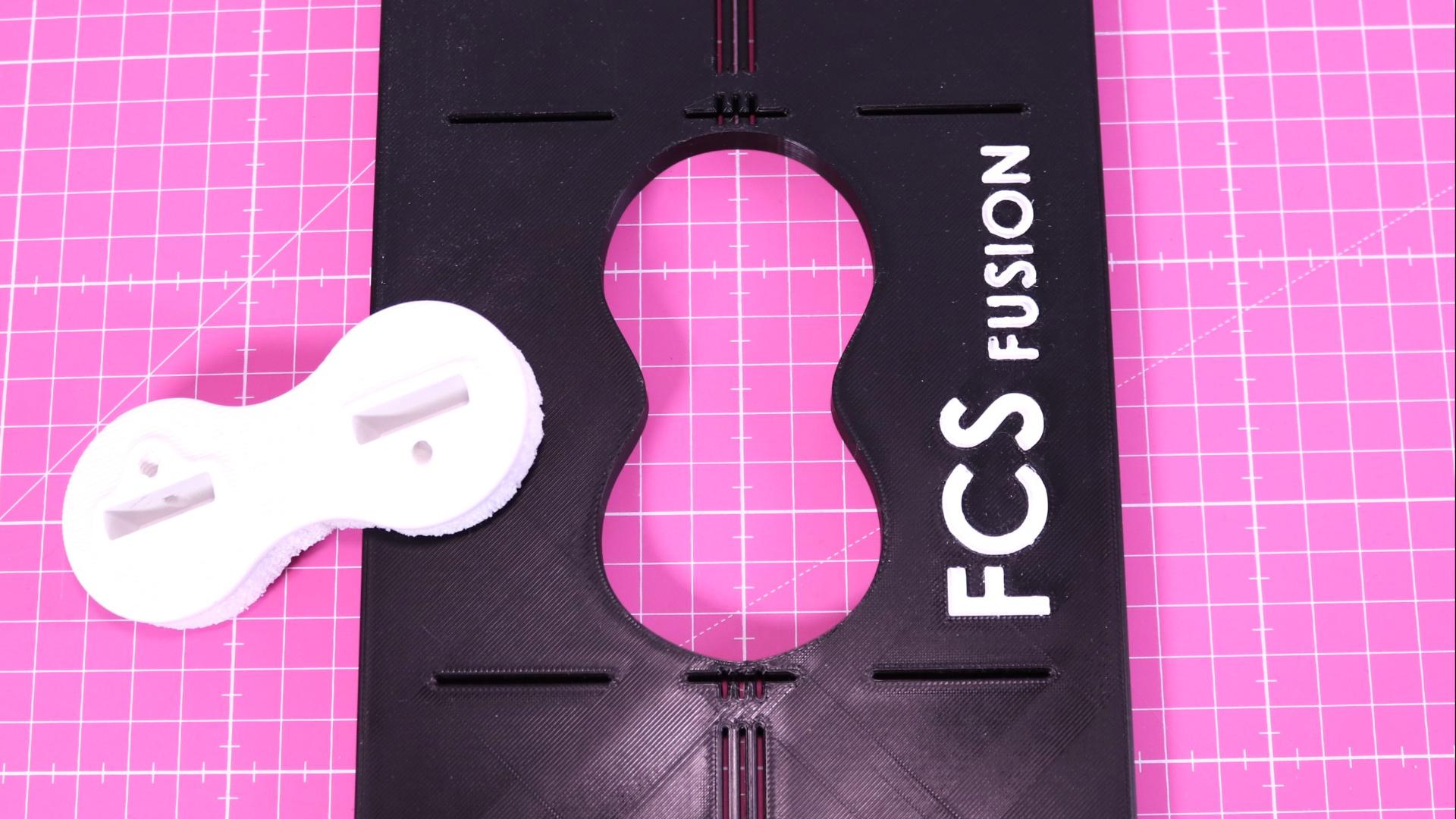 Router jig FCS fusion fin plugs  3d model