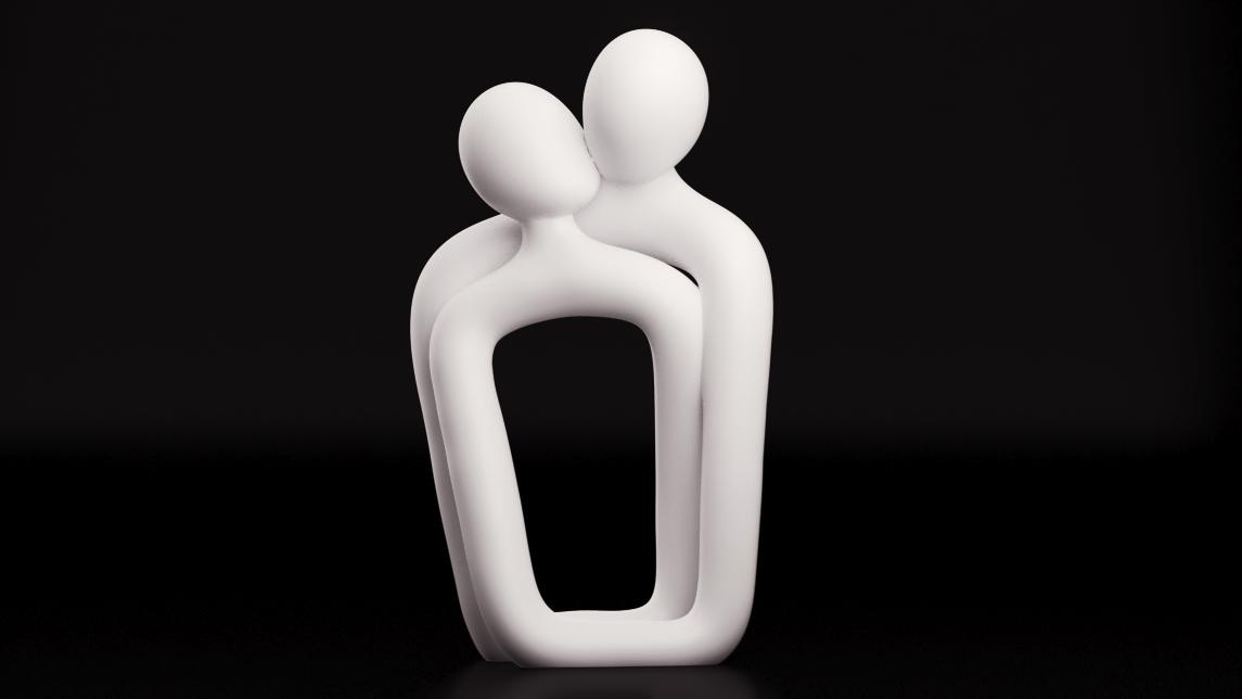 SOUL CONNECTION -  Couple minimalist HomeDecor_ TinyMakers3D 3d model