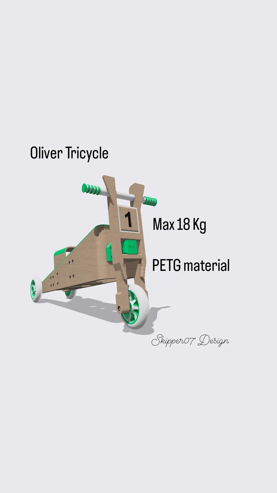 Tricycle Oliver 3d model