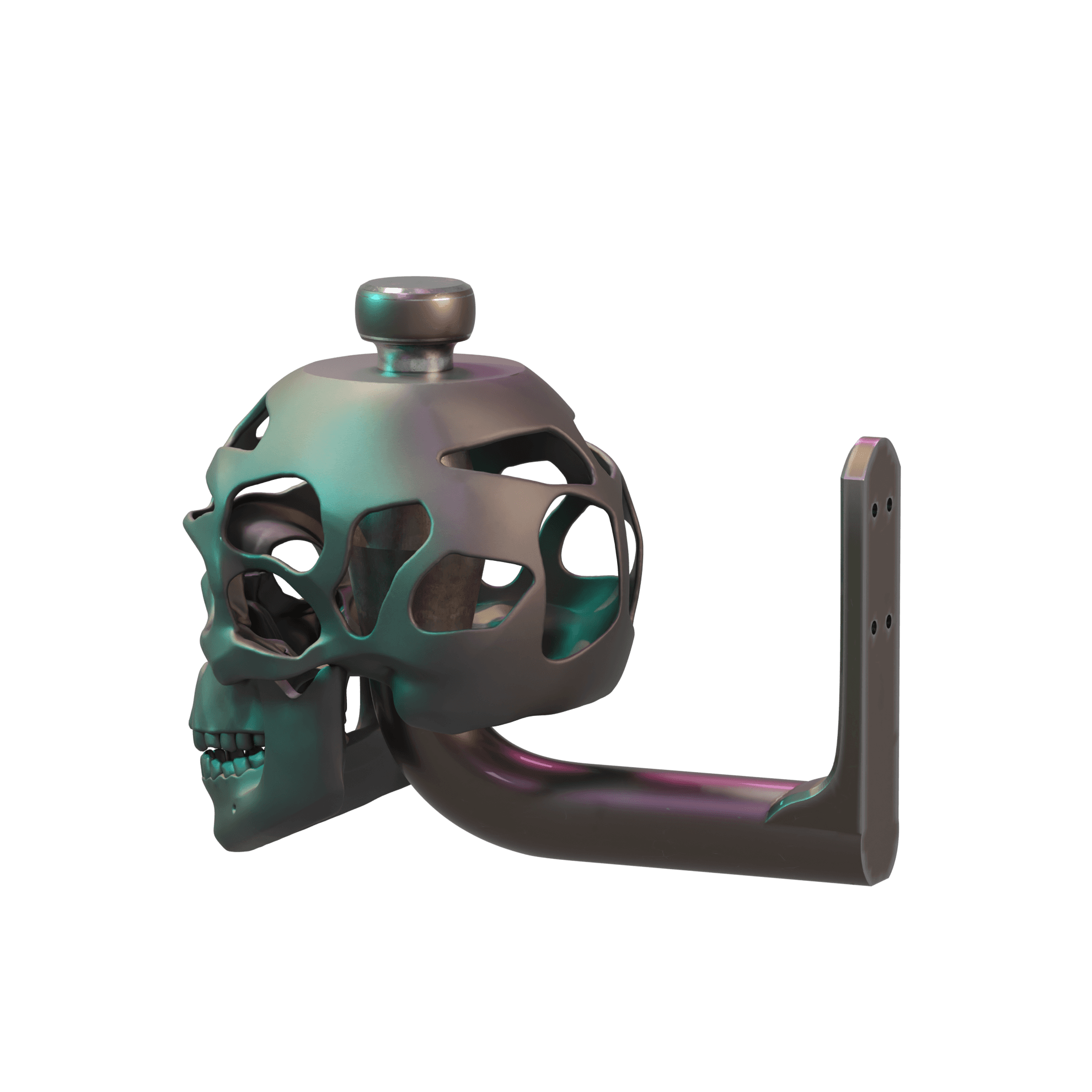 Skull Helmet Display Wall Version 3d model