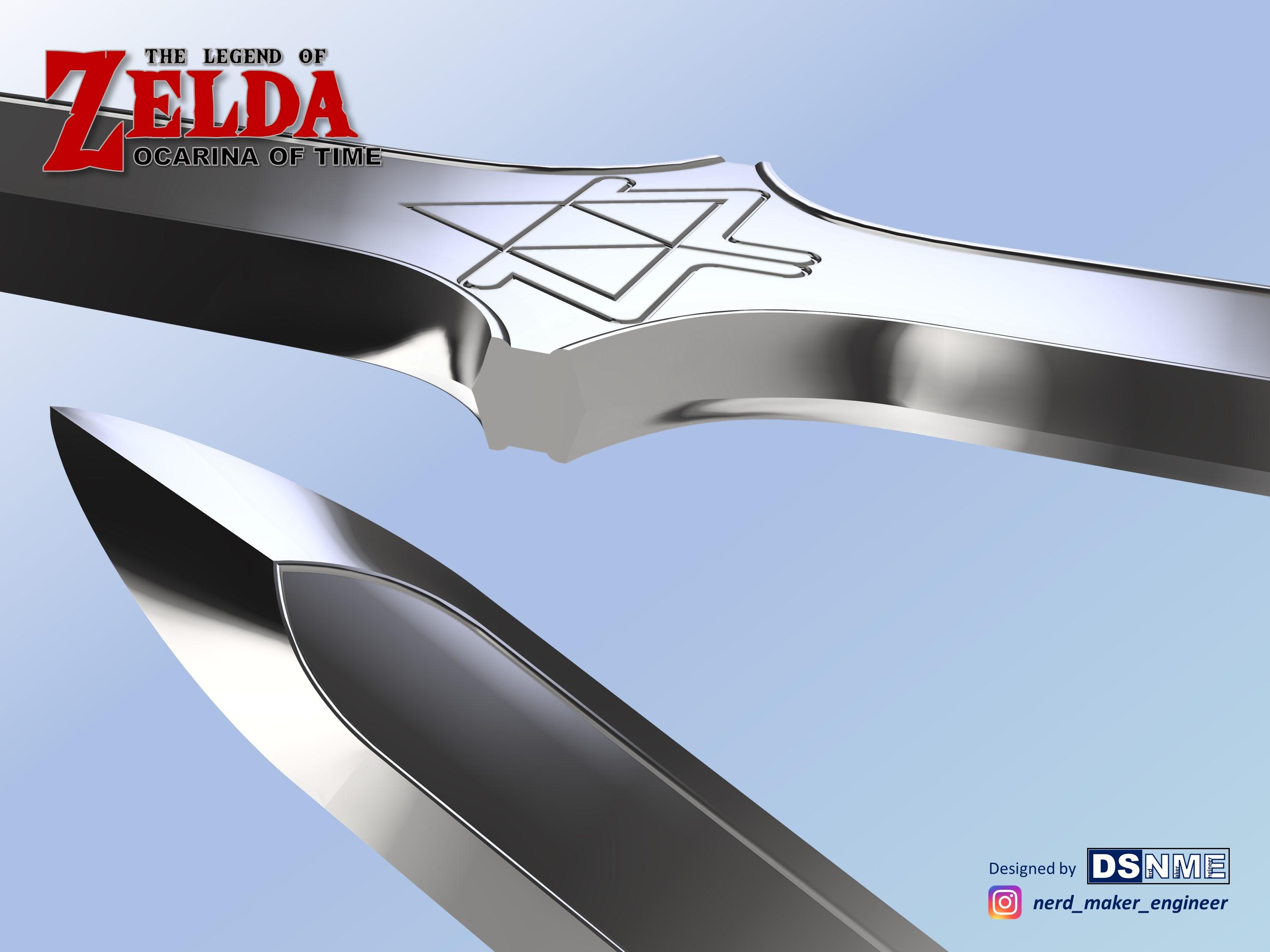 MASTER SWORD from Zelda Ocarina of Time (Life Size) 3d model