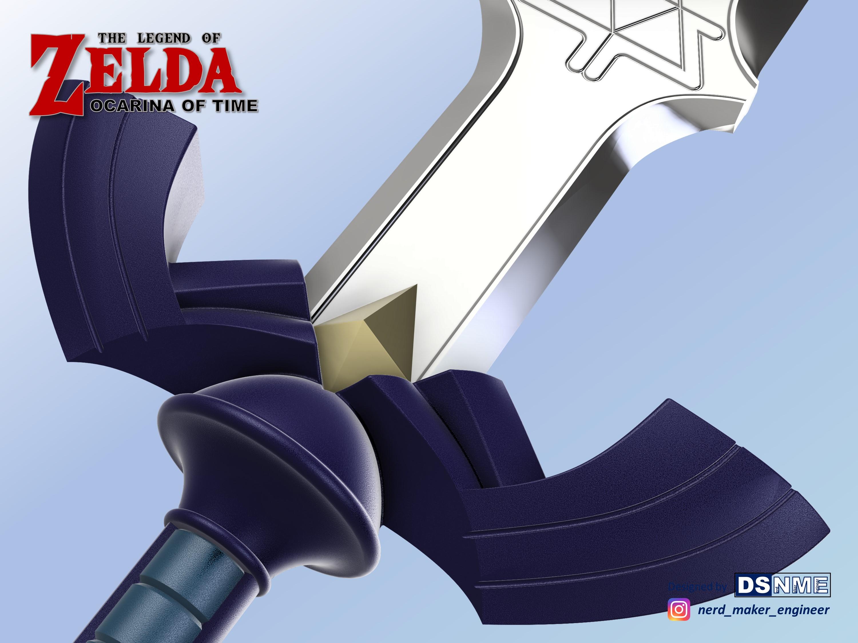 MASTER SWORD from Zelda Ocarina of Time (Life Size) 3d model