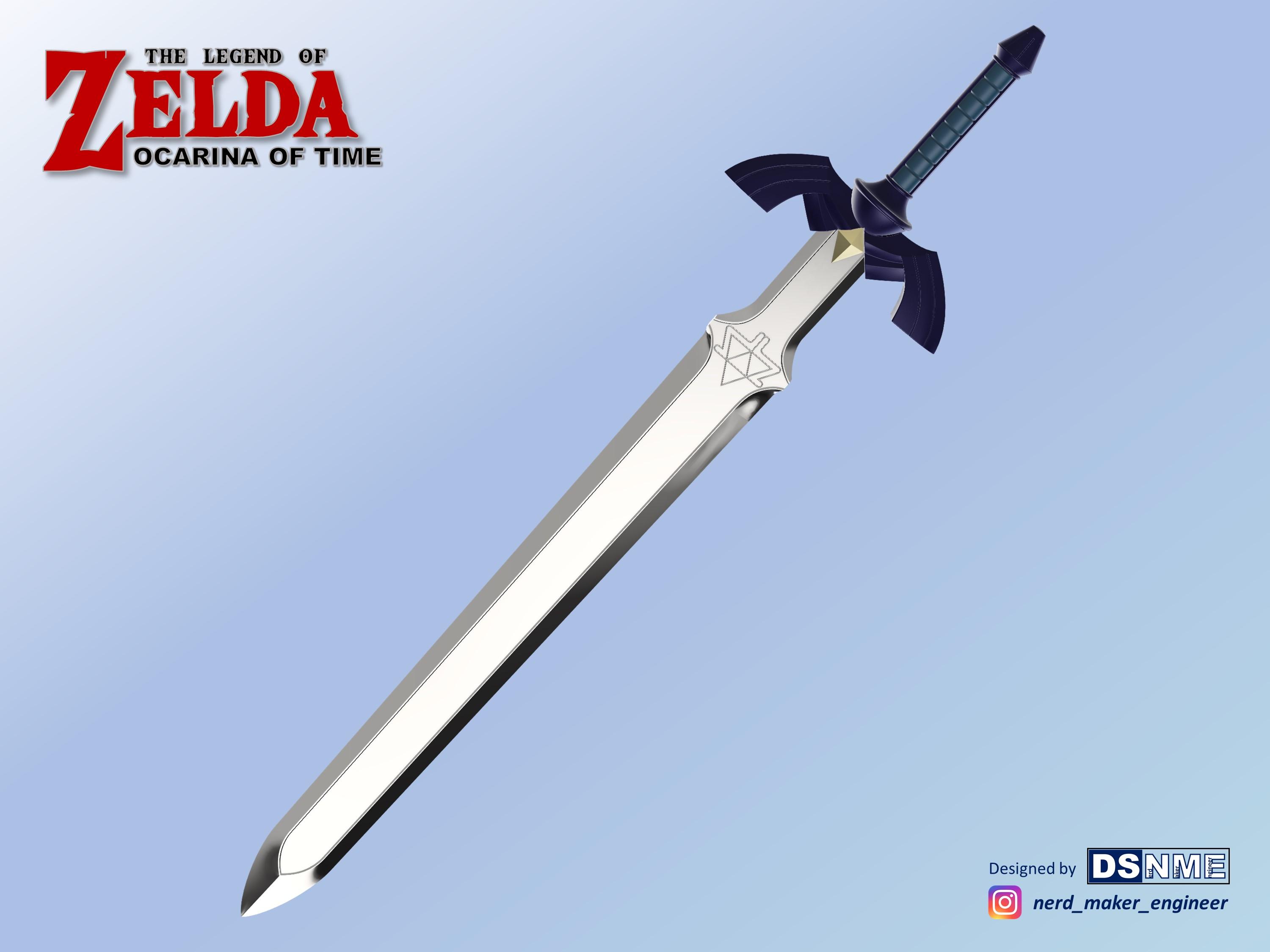 MASTER SWORD from Zelda Ocarina of Time (Life Size) 3d model