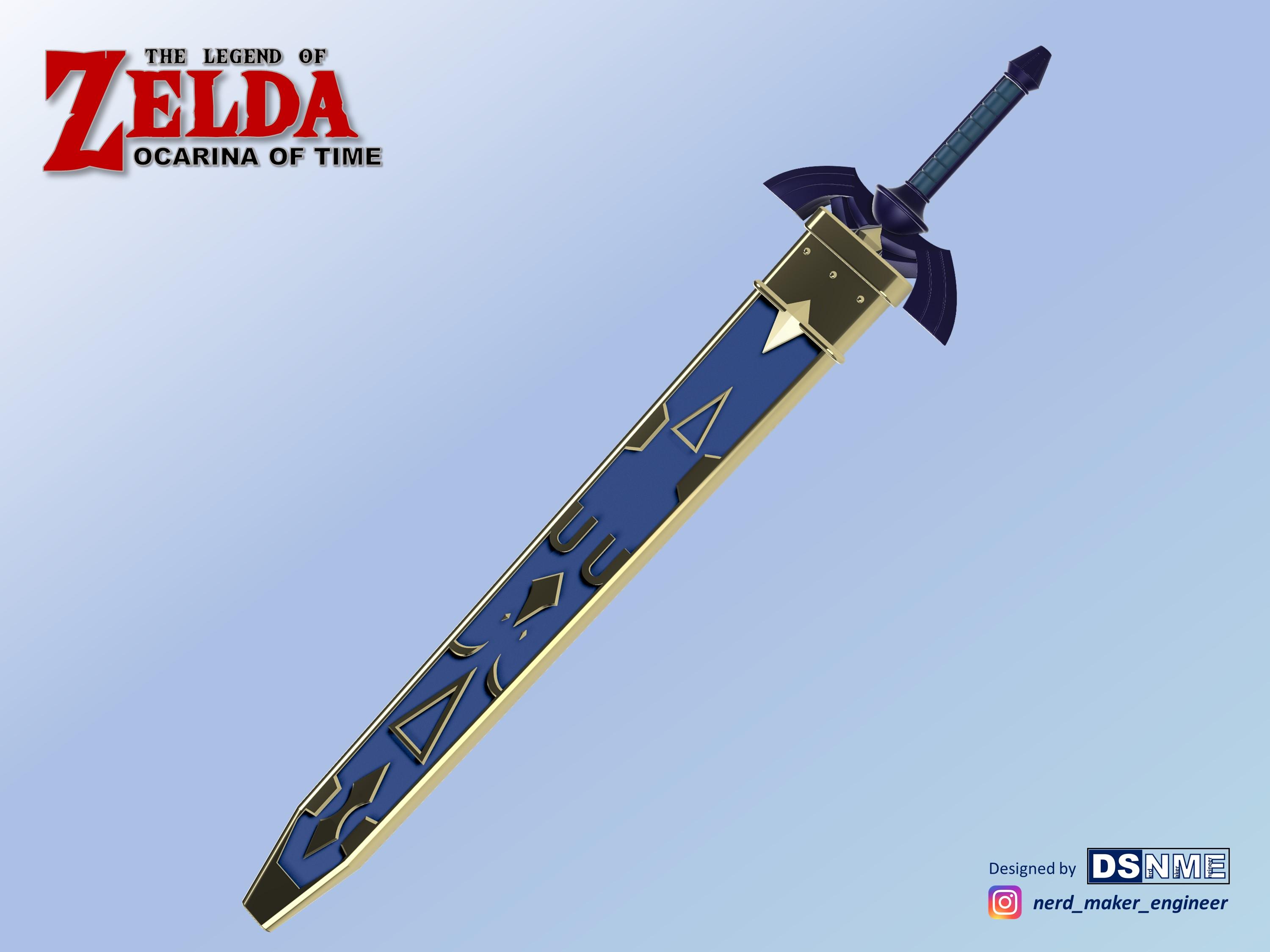 MASTER SWORD from Zelda Ocarina of Time (Life Size) 3d model