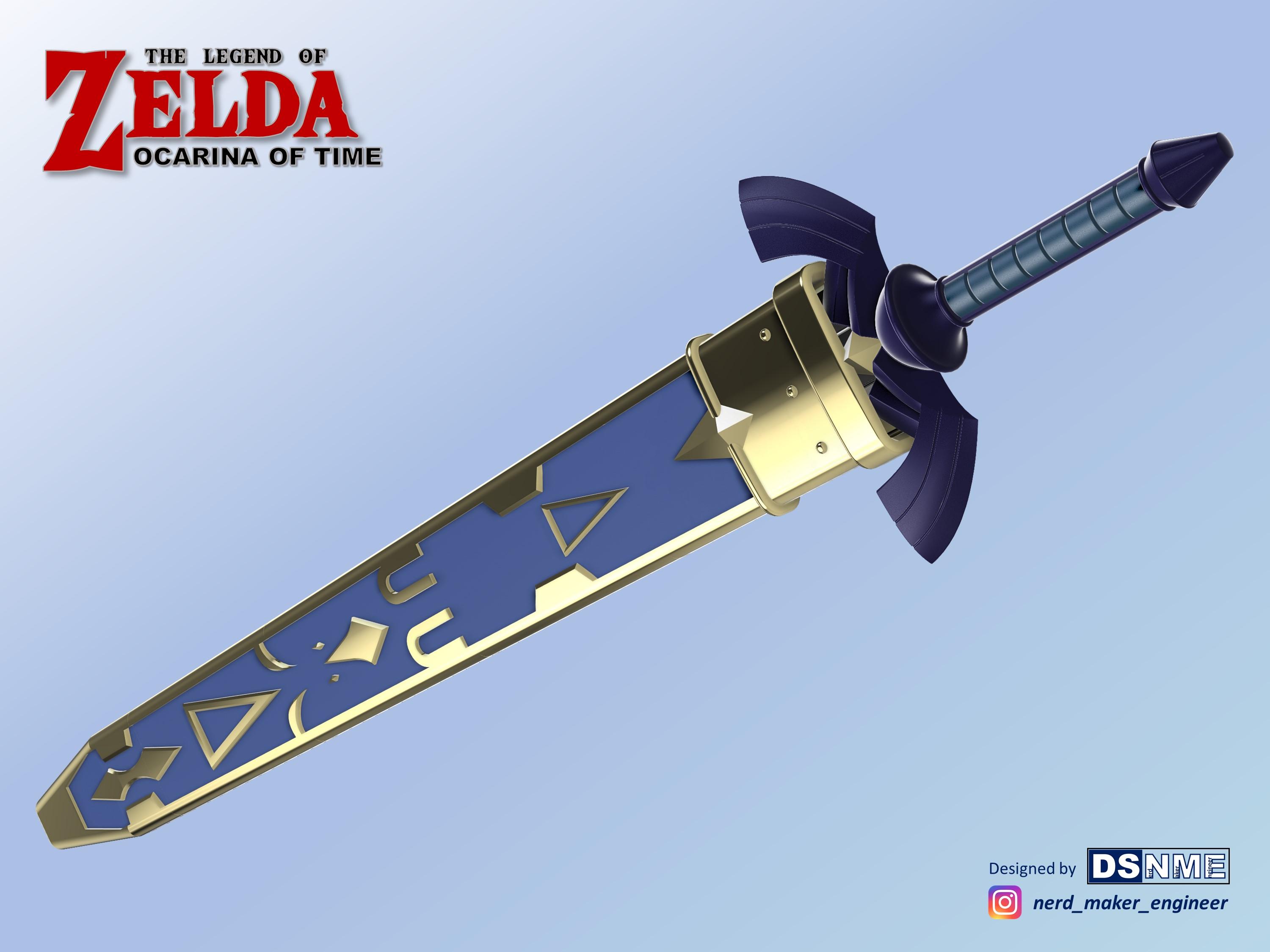 MASTER SWORD from Zelda Ocarina of Time (Life Size) 3d model