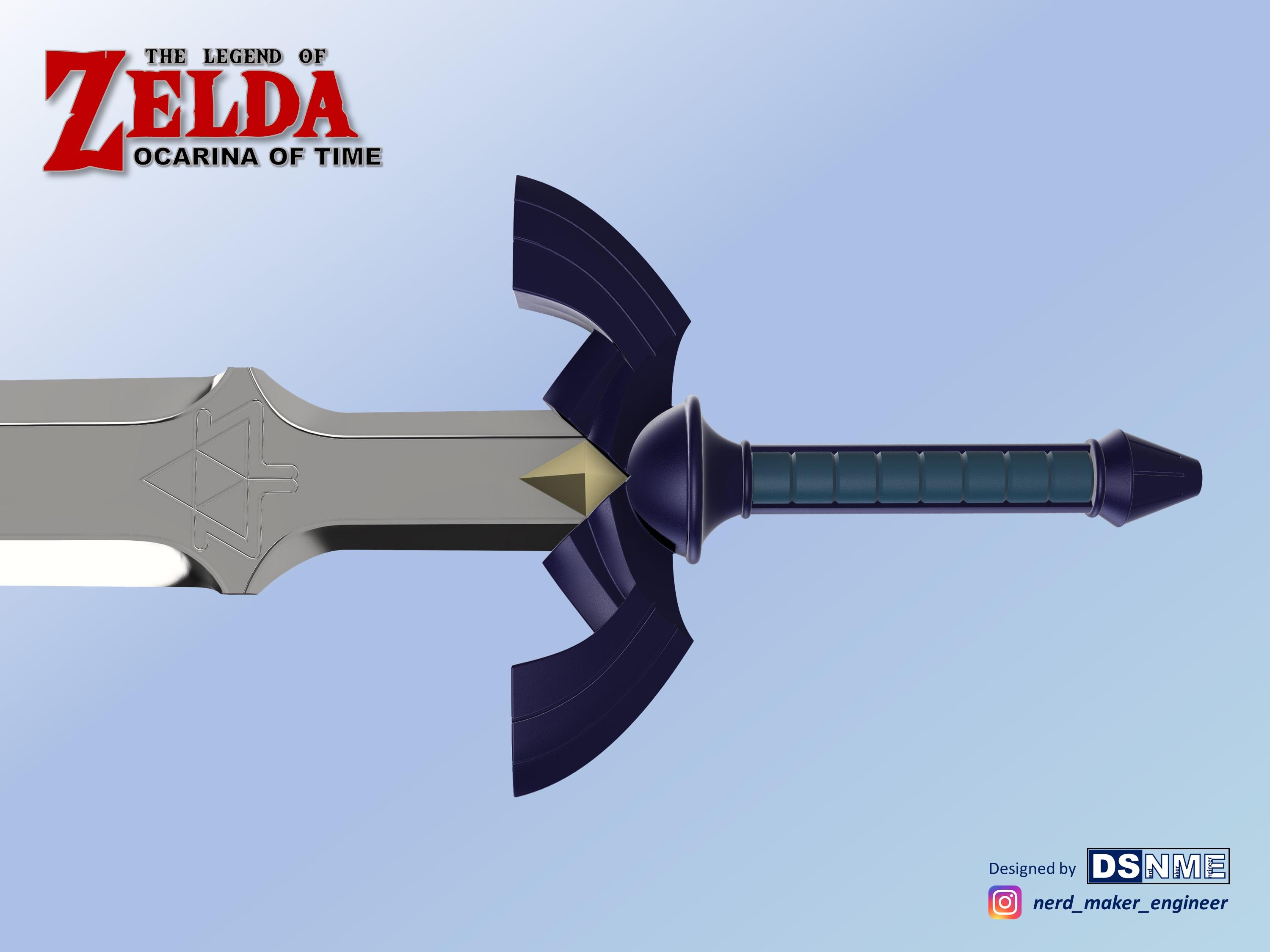 MASTER SWORD from Zelda Ocarina of Time (Life Size) 3d model