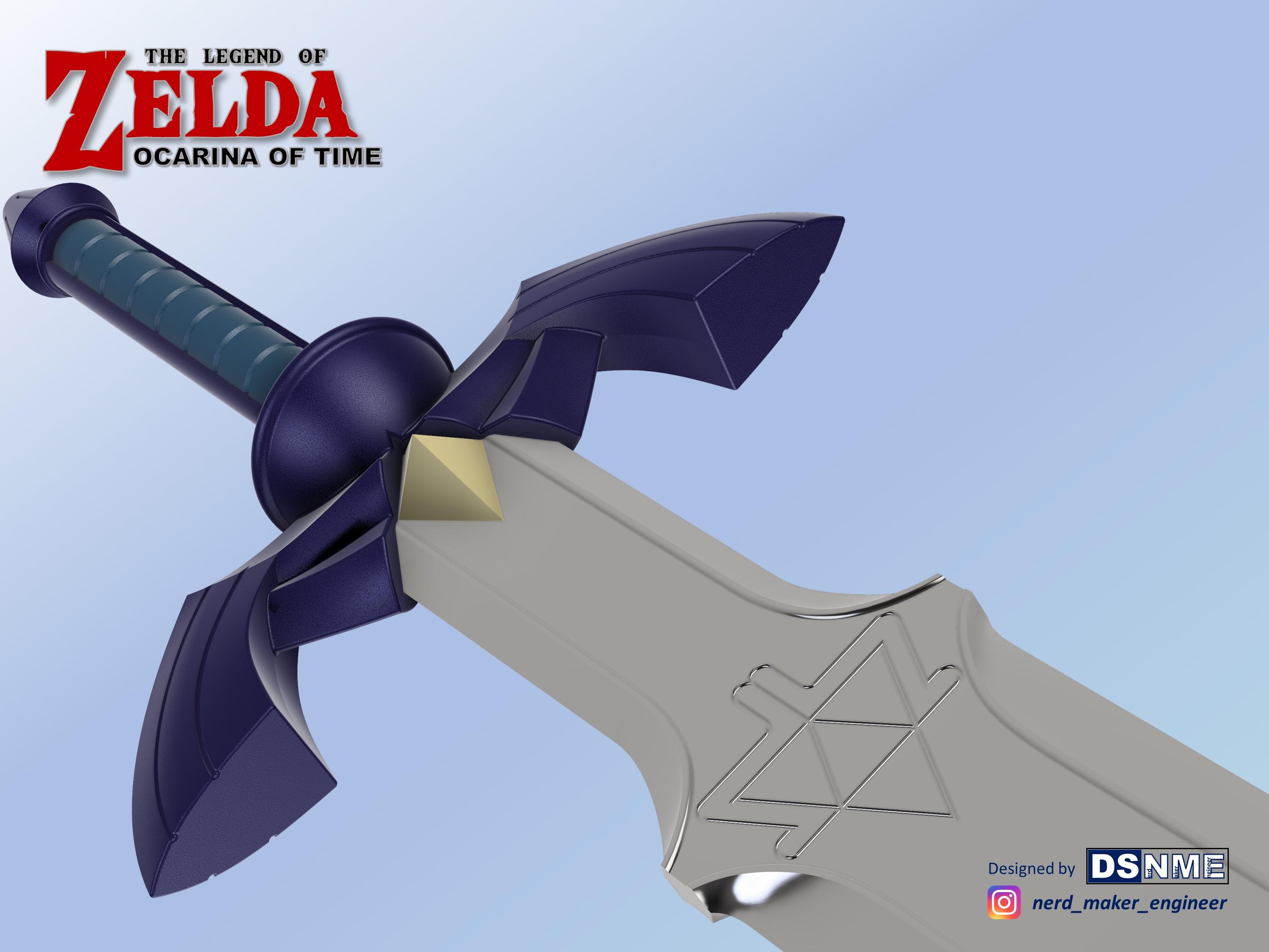 MASTER SWORD from Zelda Ocarina of Time (Life Size) 3d model