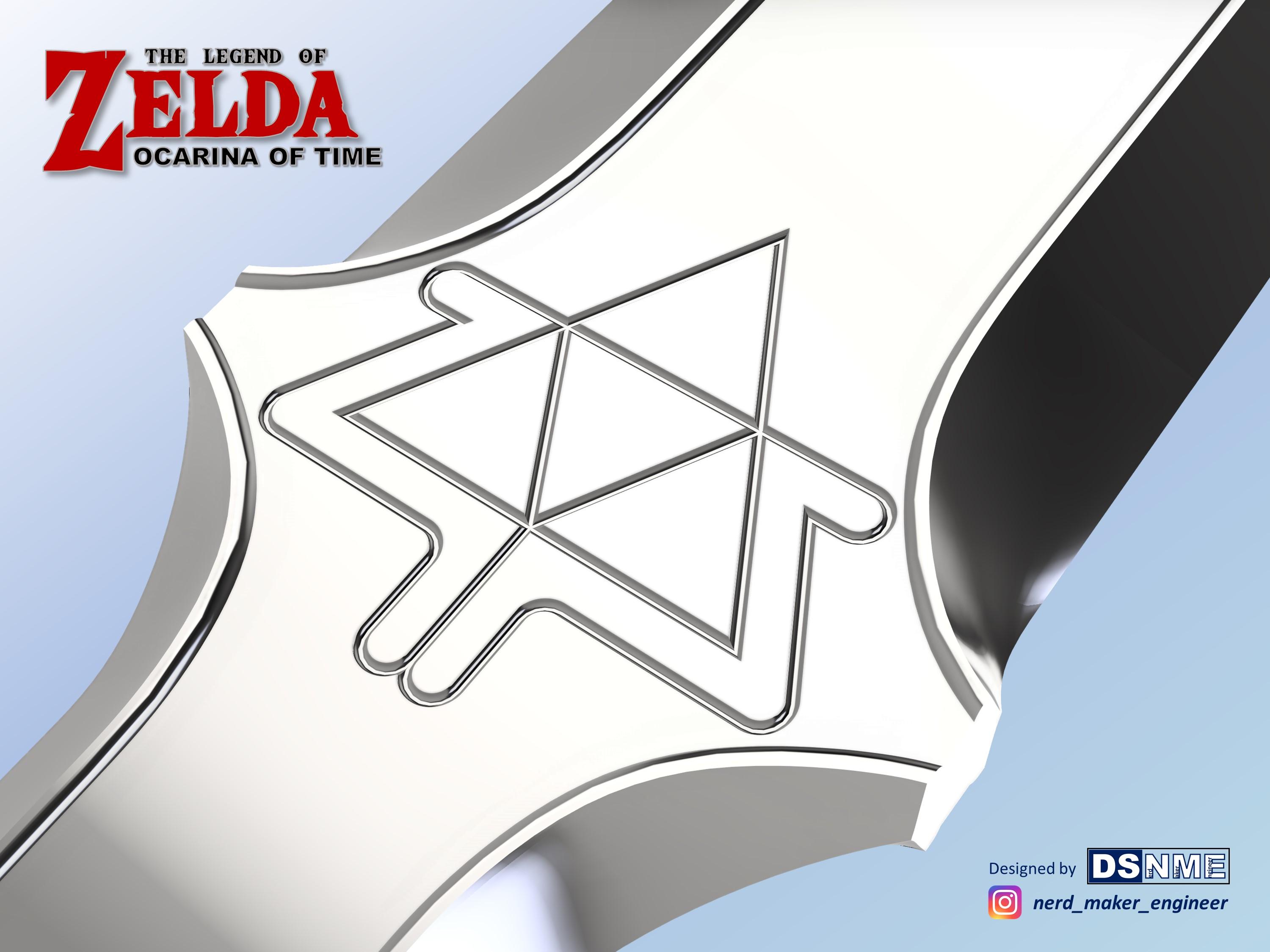 MASTER SWORD from Zelda Ocarina of Time (Life Size) 3d model