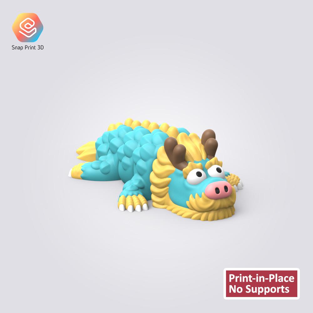 Flexi Baby Traditional Dragon 3d model