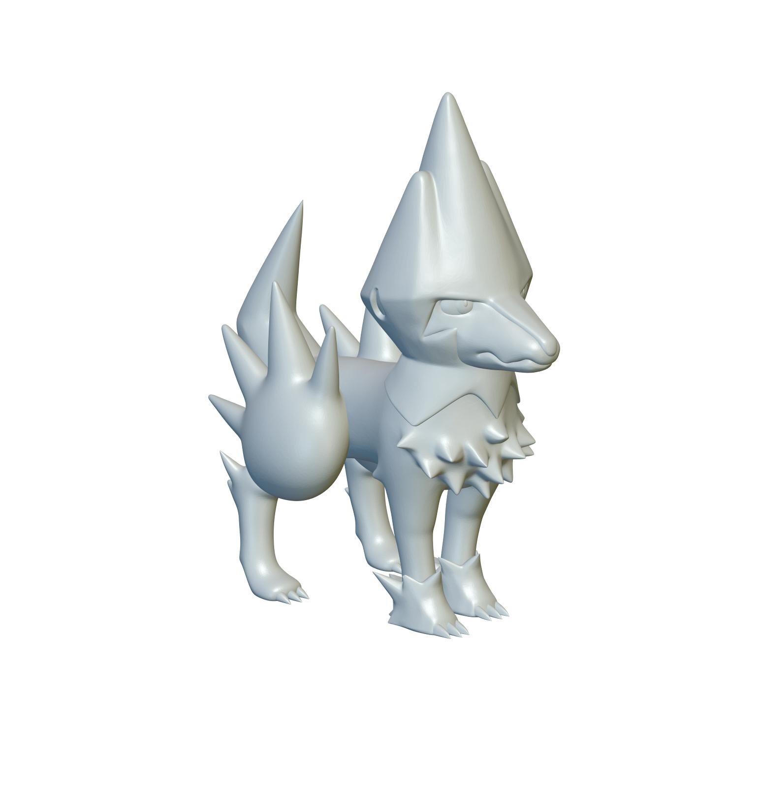 Pokemon Manectric #310 - Optimized for 3D Printing 3d model