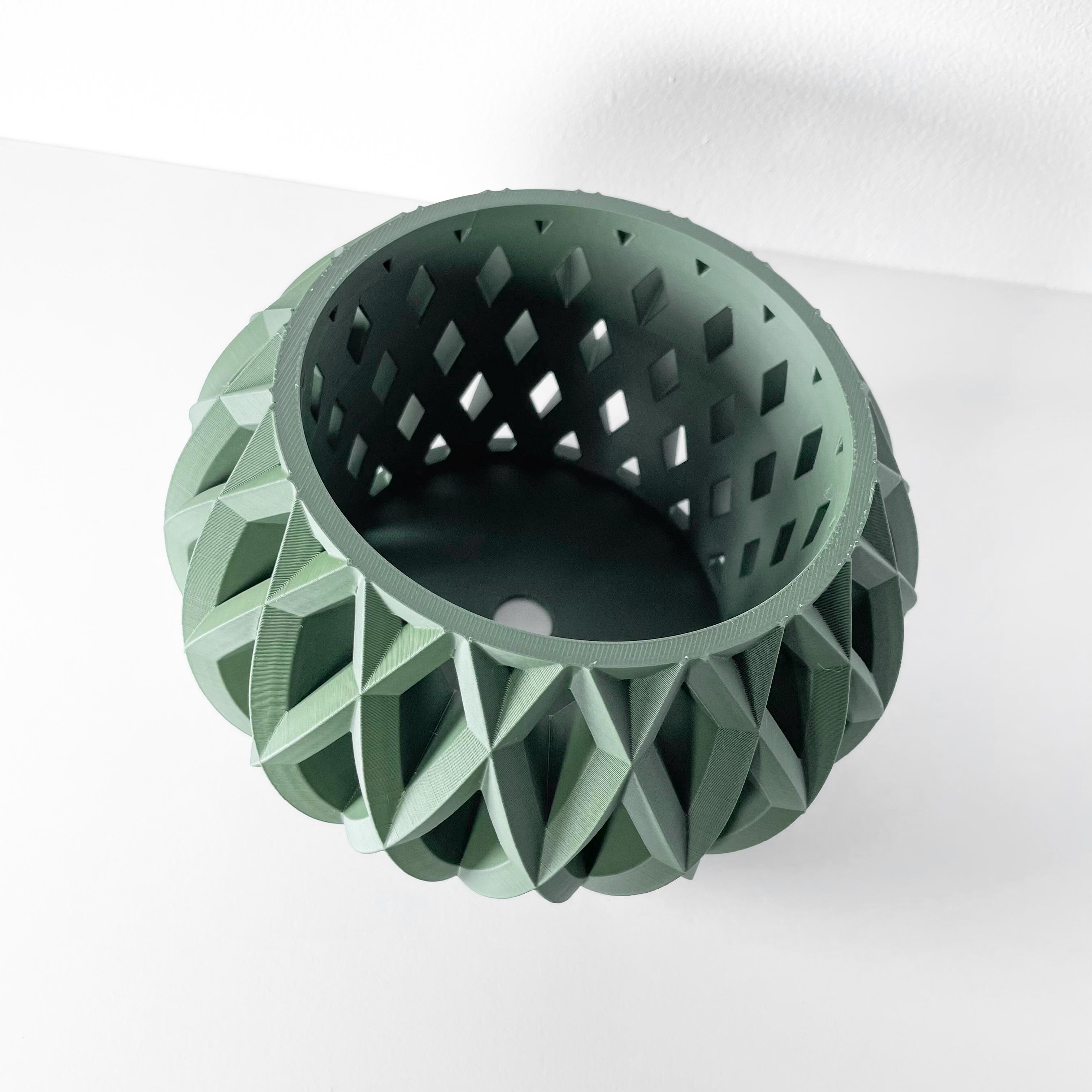 The Elson Orchid Planter Pot with Drainage Tray | Modern and Unique Home Decor 3d model