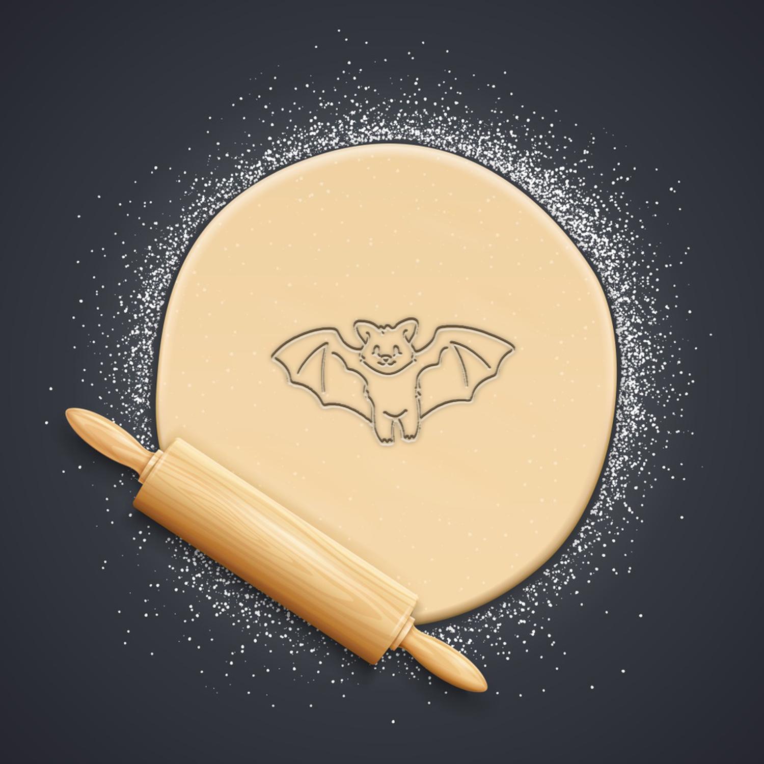 Bat Cookie Cutter, Biscuit Cutter 3d model