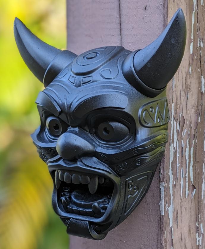 Angry Monday Oni Mask Wall Decoration 1 3d model