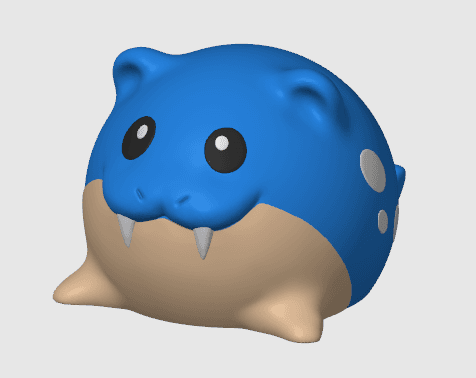 Spheal Pokemon (no support, 3mf included)  3d model