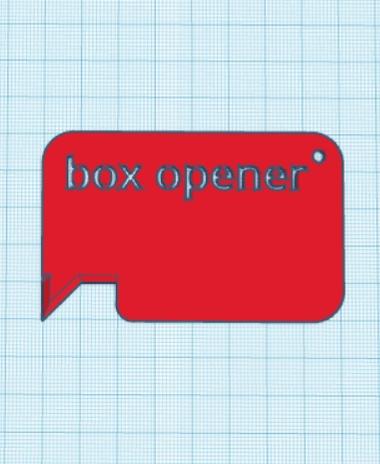 Simple Box Opener 3d model