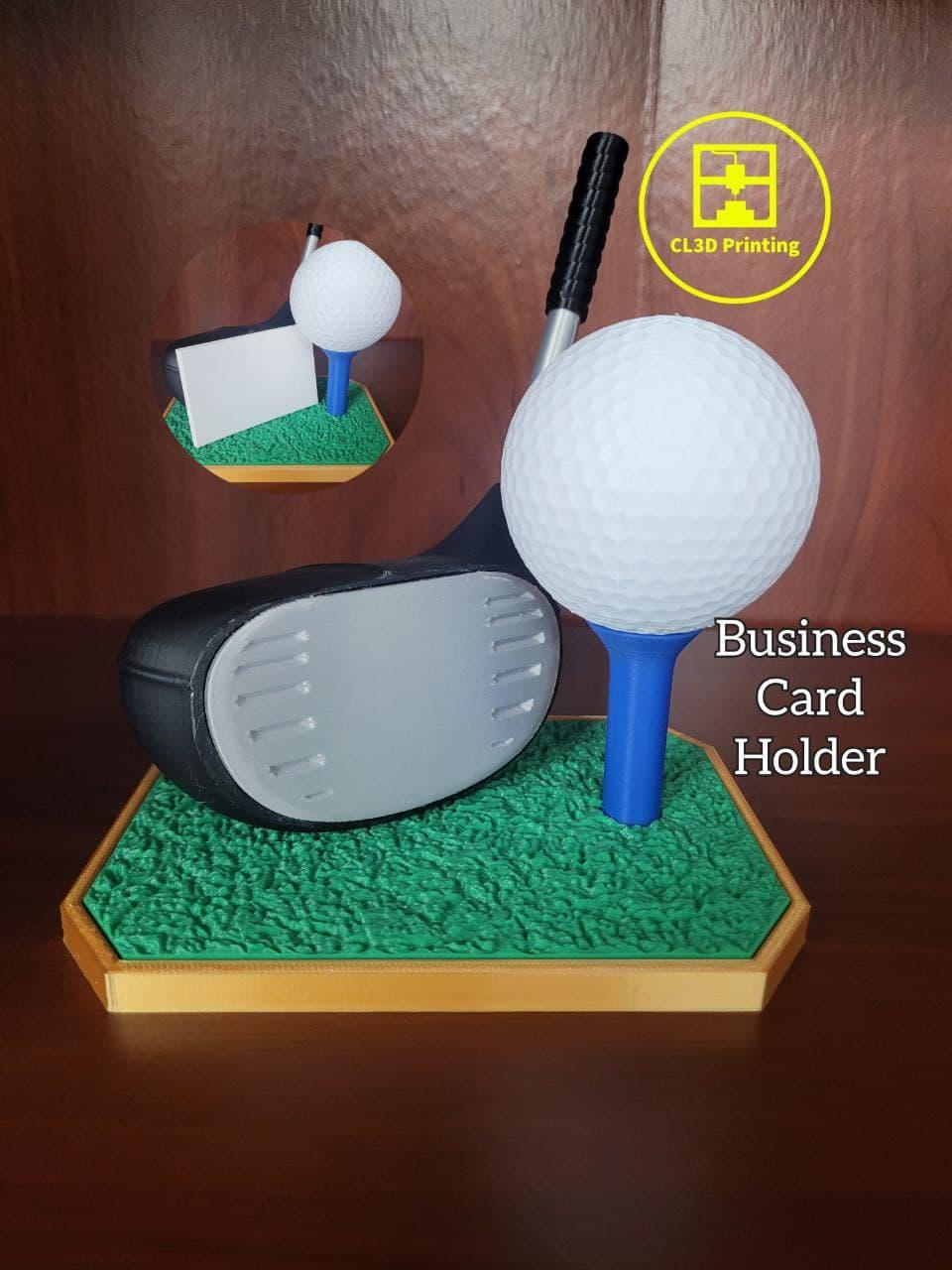 Golf Driver Business Card Holder 3d model