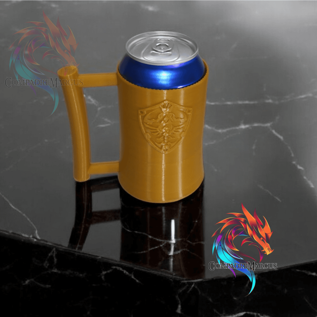 Hylian shield style soda can jug 3d model